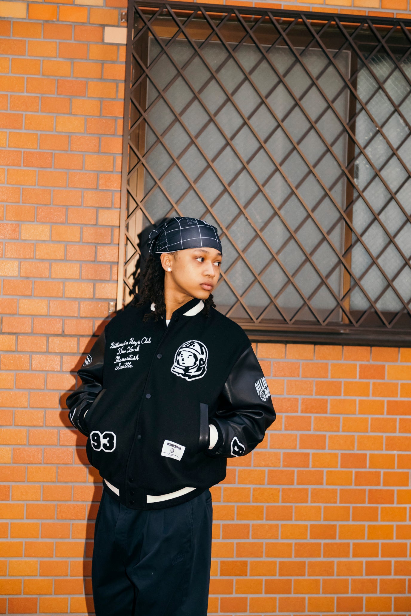 画像をギャラリービューアに読み込む, Billionire Boys Club X Manastash Leather Sleeve Varsity Jacket