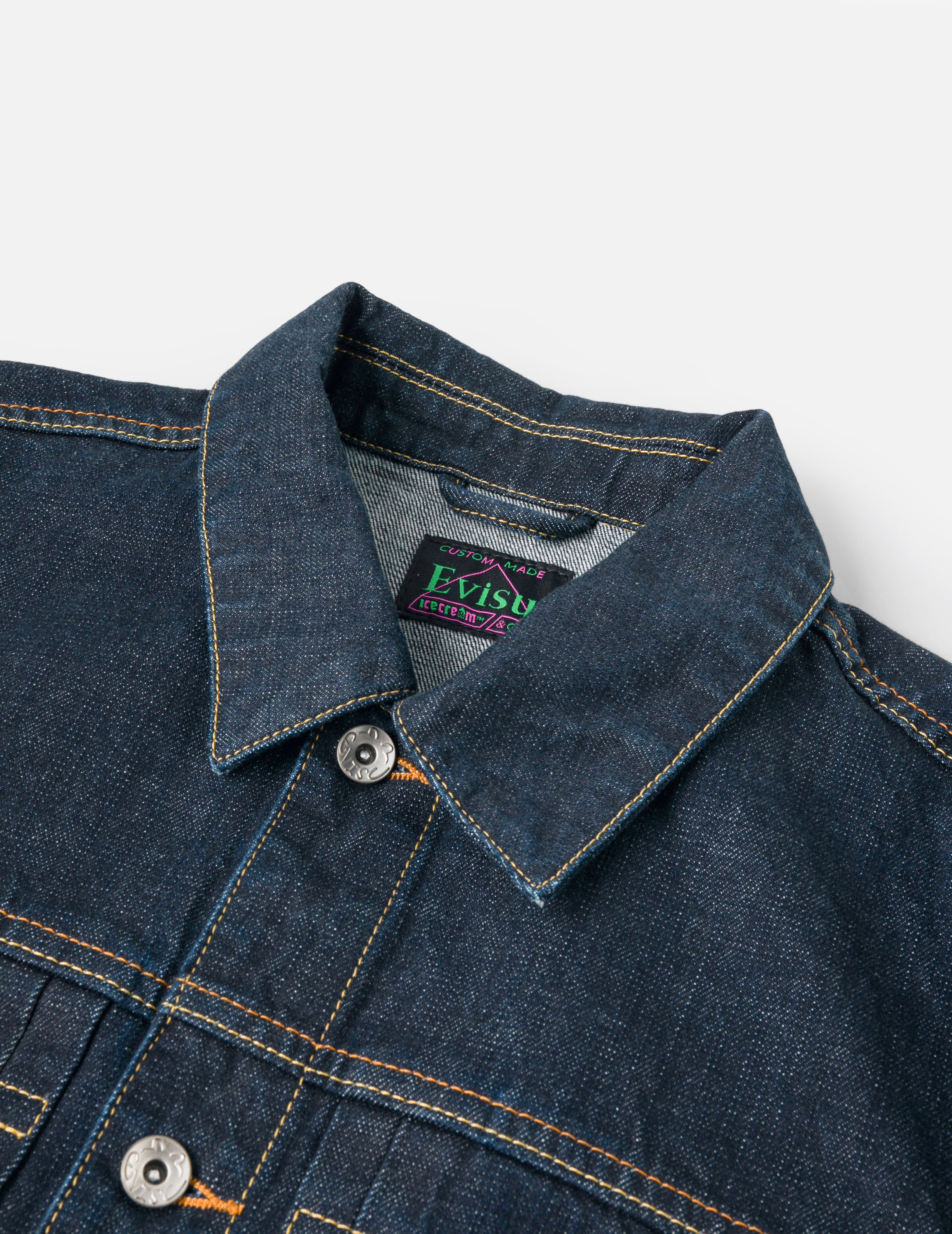 Load image into Gallery viewer, EVISU X ICECREAM_SEAGULL PRINT & EMB. DENIM JACKET