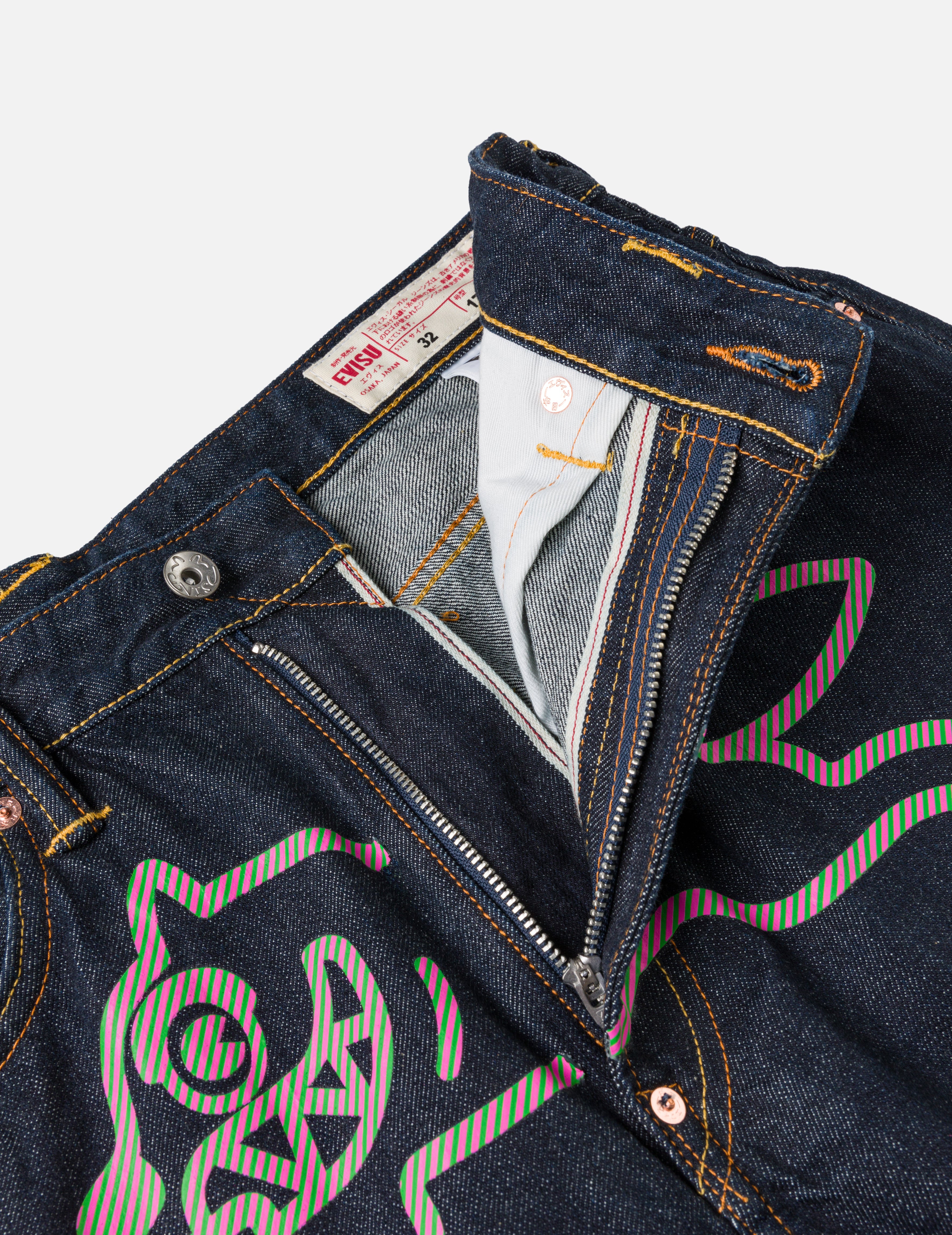 Load image into Gallery viewer, EVISU X ICECREAM_DAICOCK PRINTED BAGGY JEANS