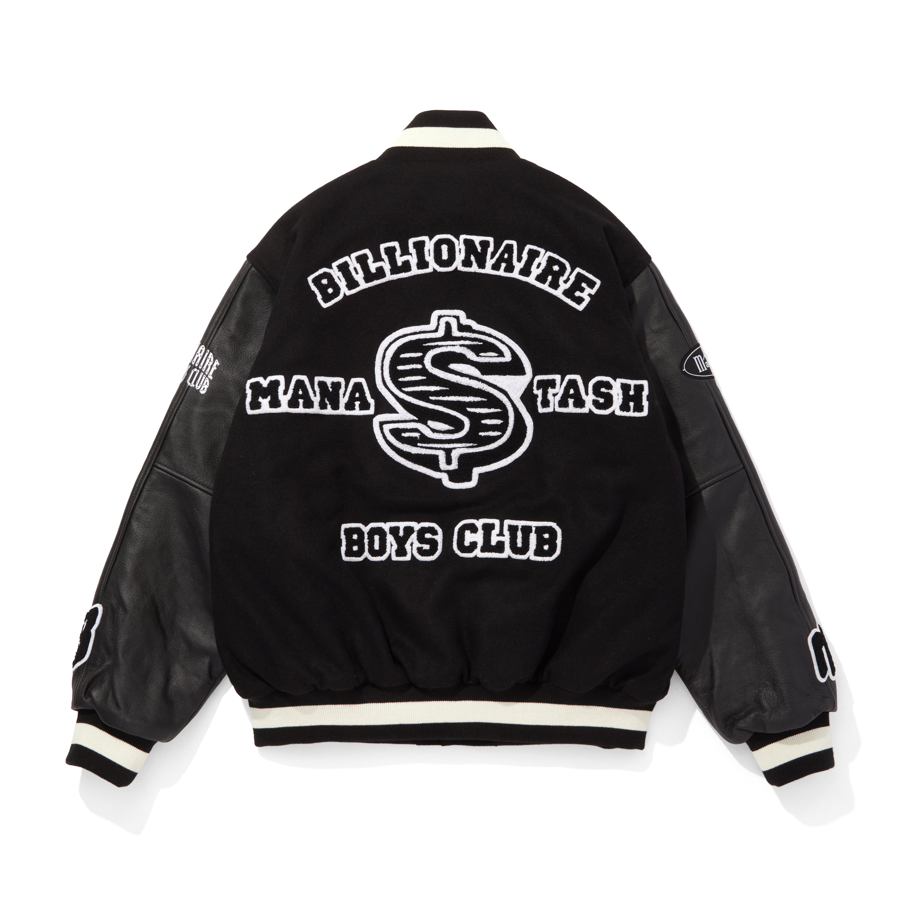 画像をギャラリービューアに読み込む, Billionire Boys Club X Manastash Leather Sleeve Varsity Jacket