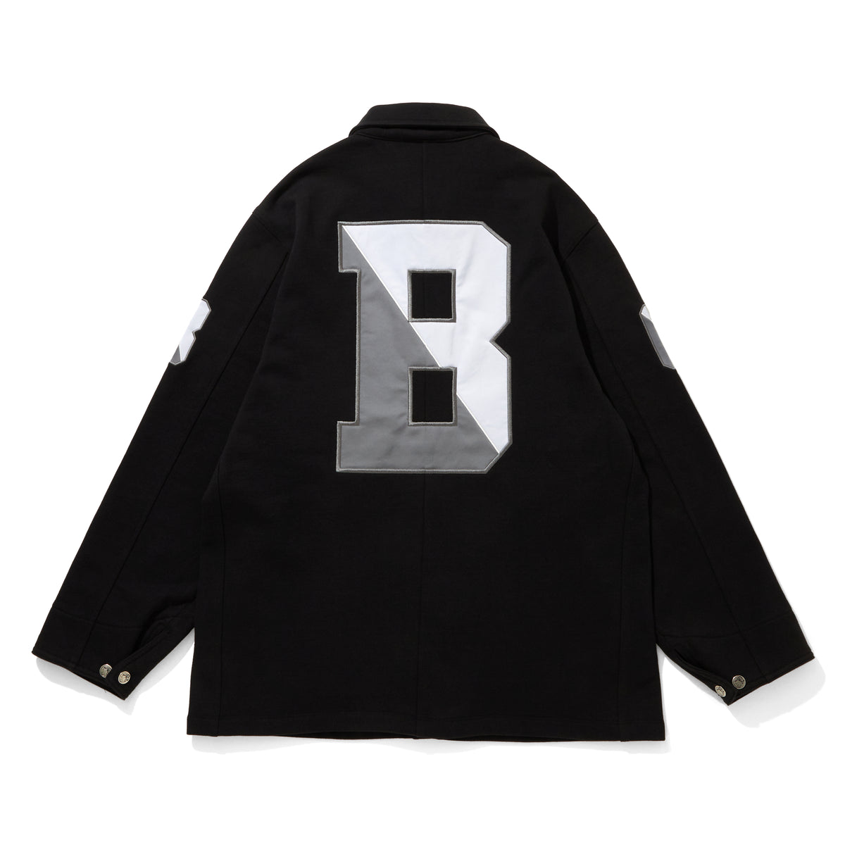 メンズウェア #CLASSIC STRIPE BB SHIRT CREAM BLACK APPLIQUE LOGO COTTON SWEAT JACKET – BILLIONAIRE BOYS CLUB