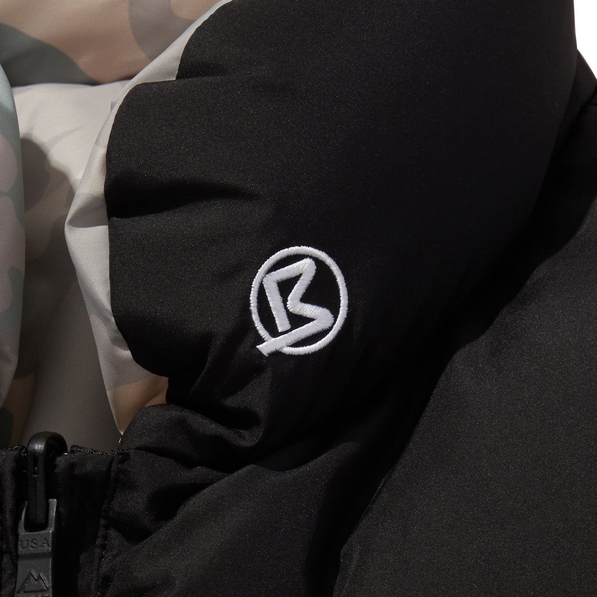 BILLIONAIRE BOYS CLUB x FIRST DOWN REVERSIBLE DOWN JACKET /MICROFT 
