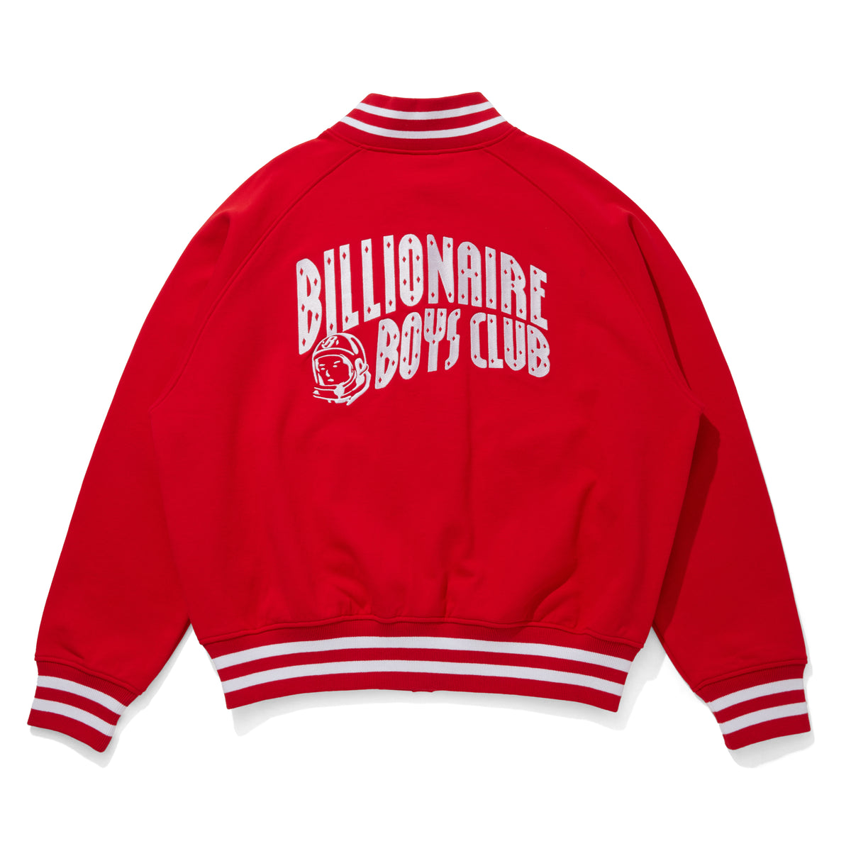 EMBROIDERED LOGO SWEAT VARSITY JACKET – BILLIONAIRE BOYS