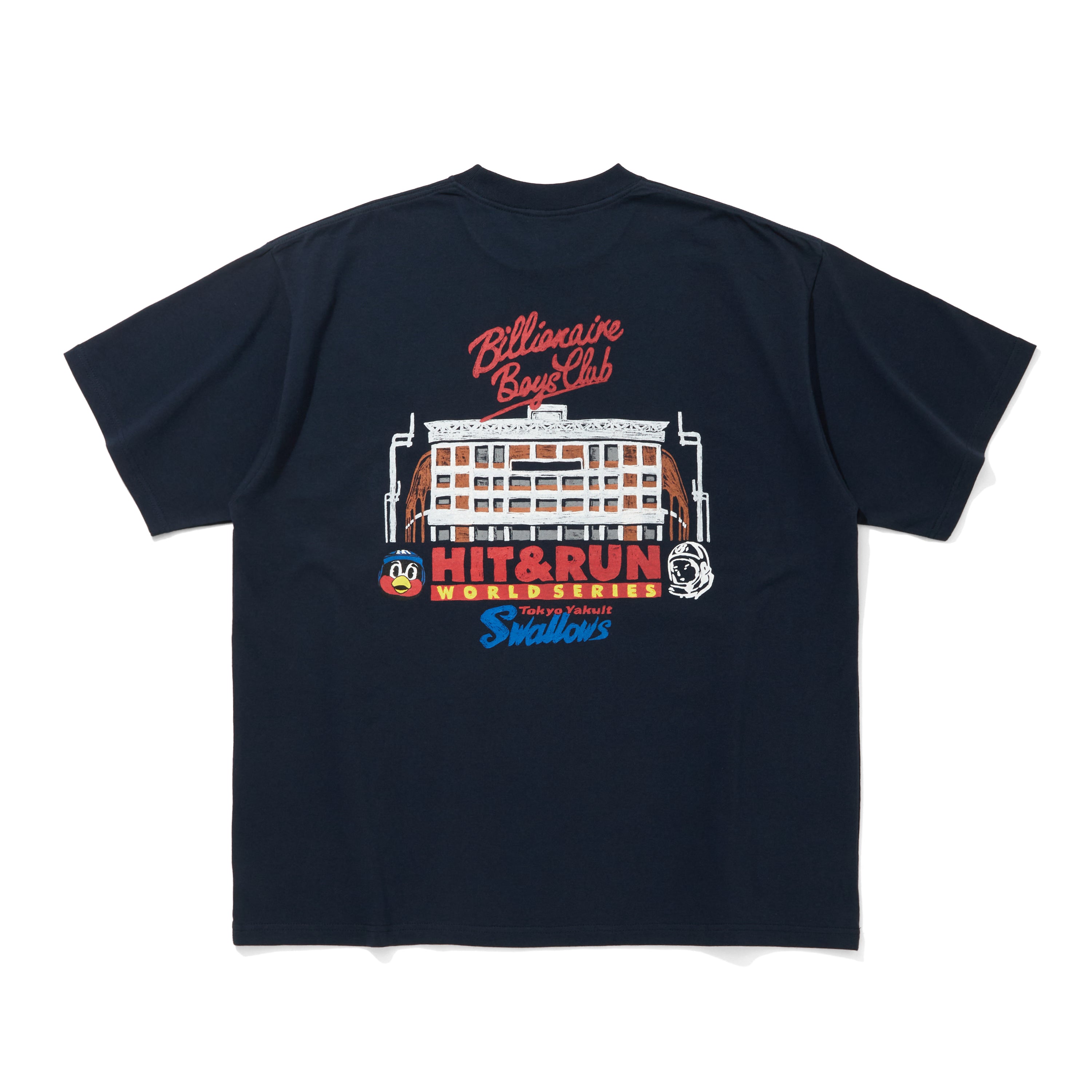 画像をギャラリービューアに読み込む, BILLIONAIRE BOYS CLUB xTOKYO YAKULT SWALLOWS COTTON T-SHIRT#1