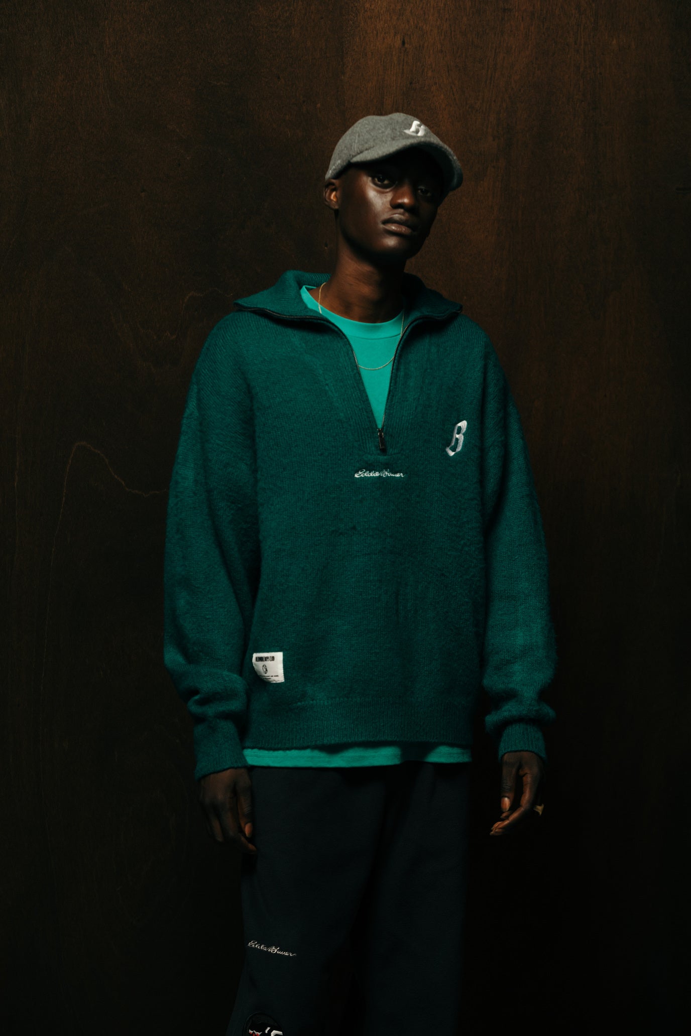 Load image into Gallery viewer, BILLIONAIRE BOYS CLUB x EDDIE BAUER HALF ZIP UP KNIT