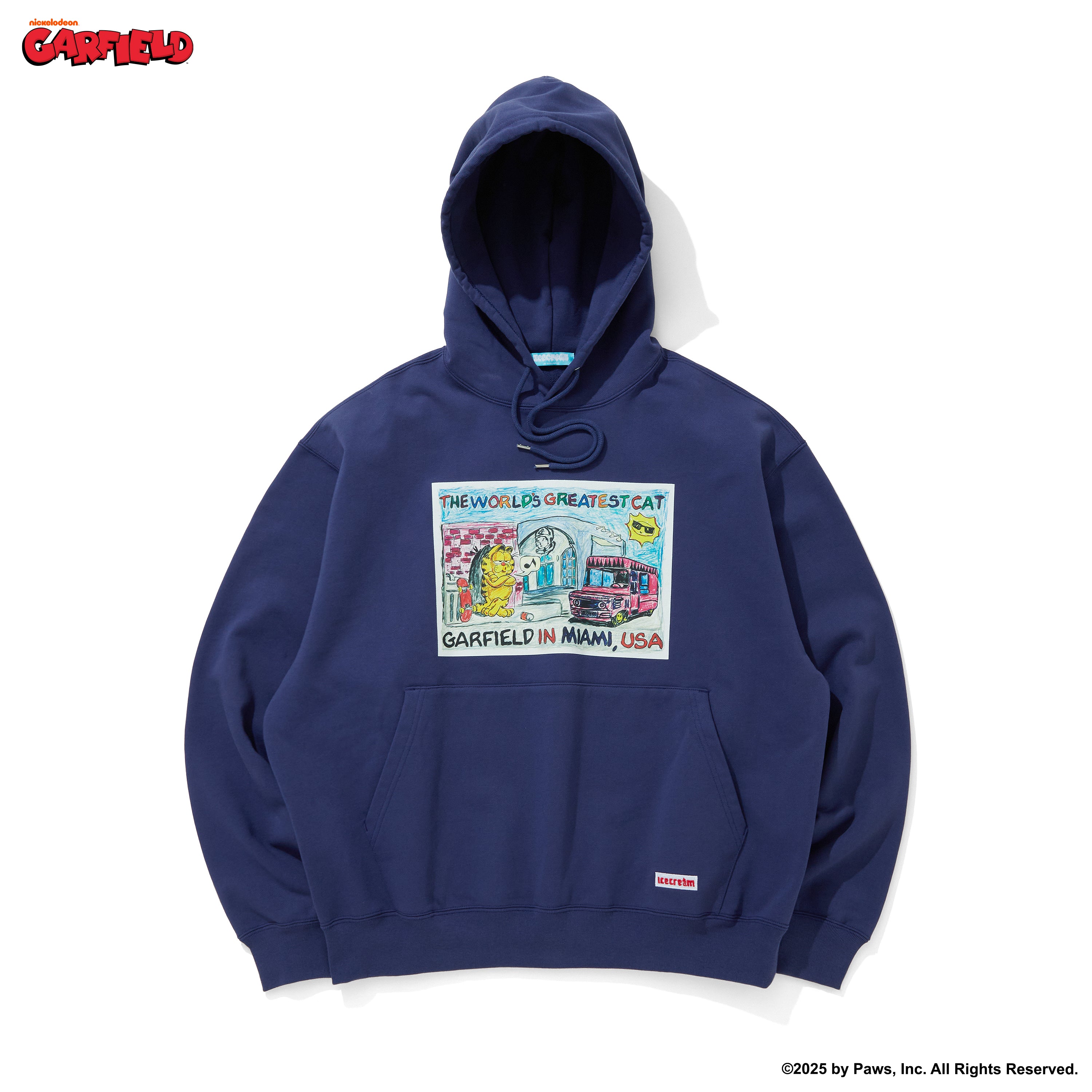 Load image into Gallery viewer, ICECREAM x GARFIELD COTTON HOODIE MIAMI