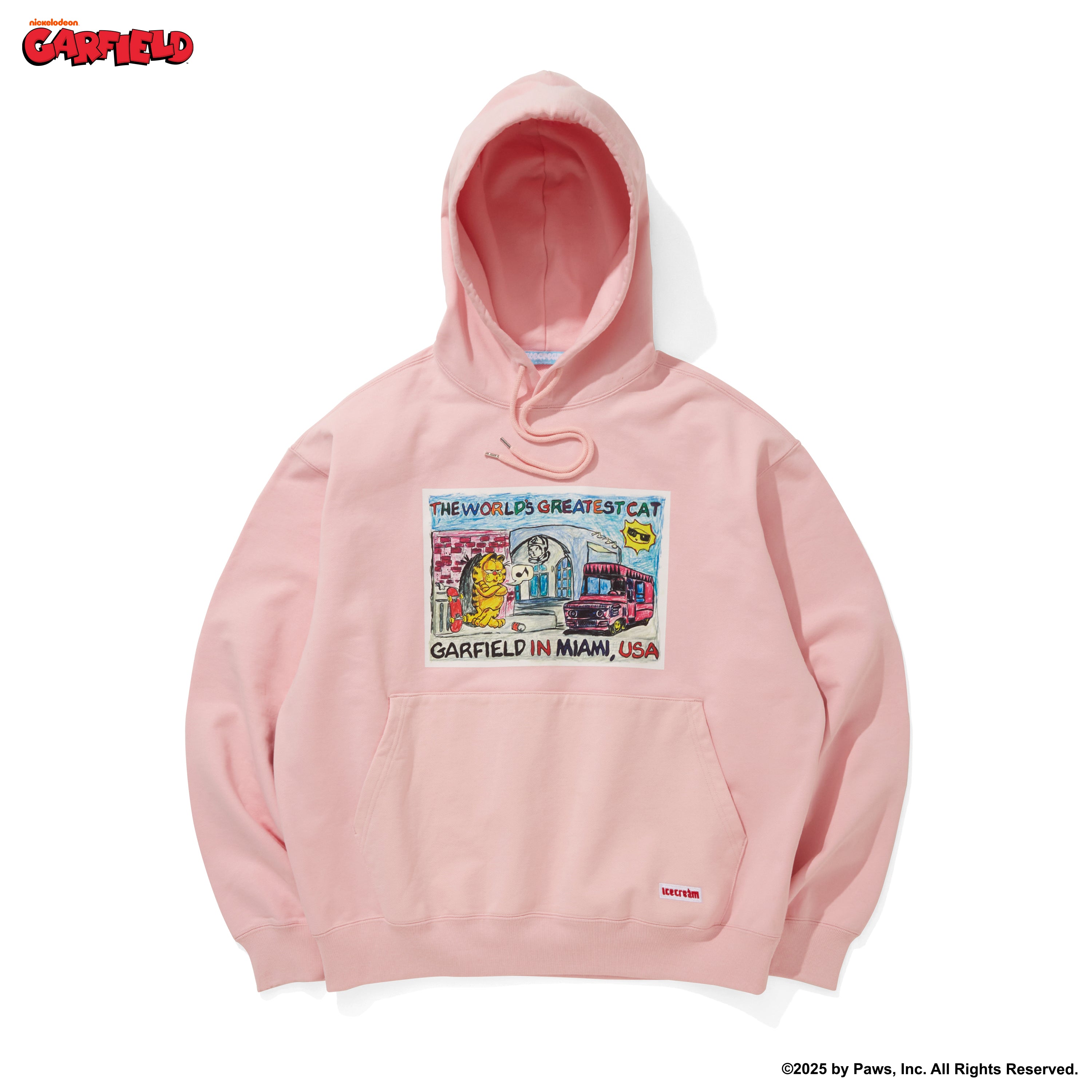 Load image into Gallery viewer, ICECREAM x GARFIELD COTTON HOODIE MIAMI