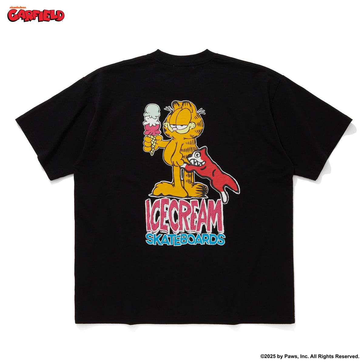 ICECREAM x GARFIELD COTTON T-SHIRT SKATEBOARDS – BILLIONAIRE