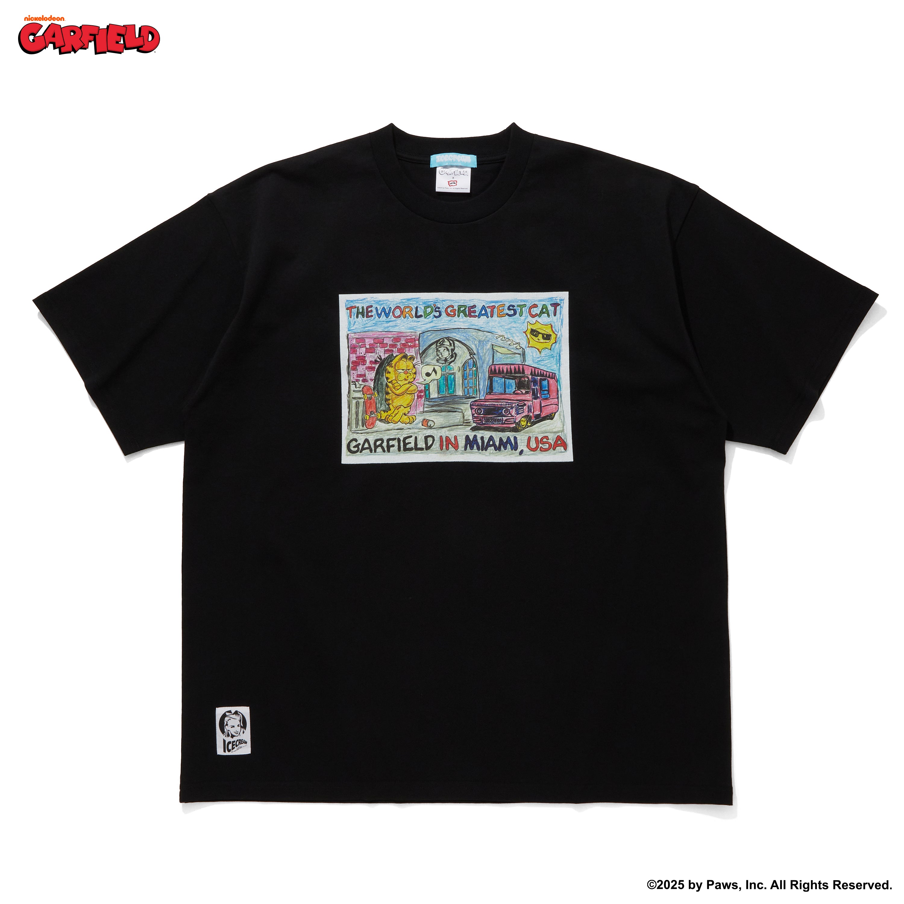 画像をギャラリービューアに読み込む, ICECREAM x GARFIELD COTTON T-SHIRT MIAMI
