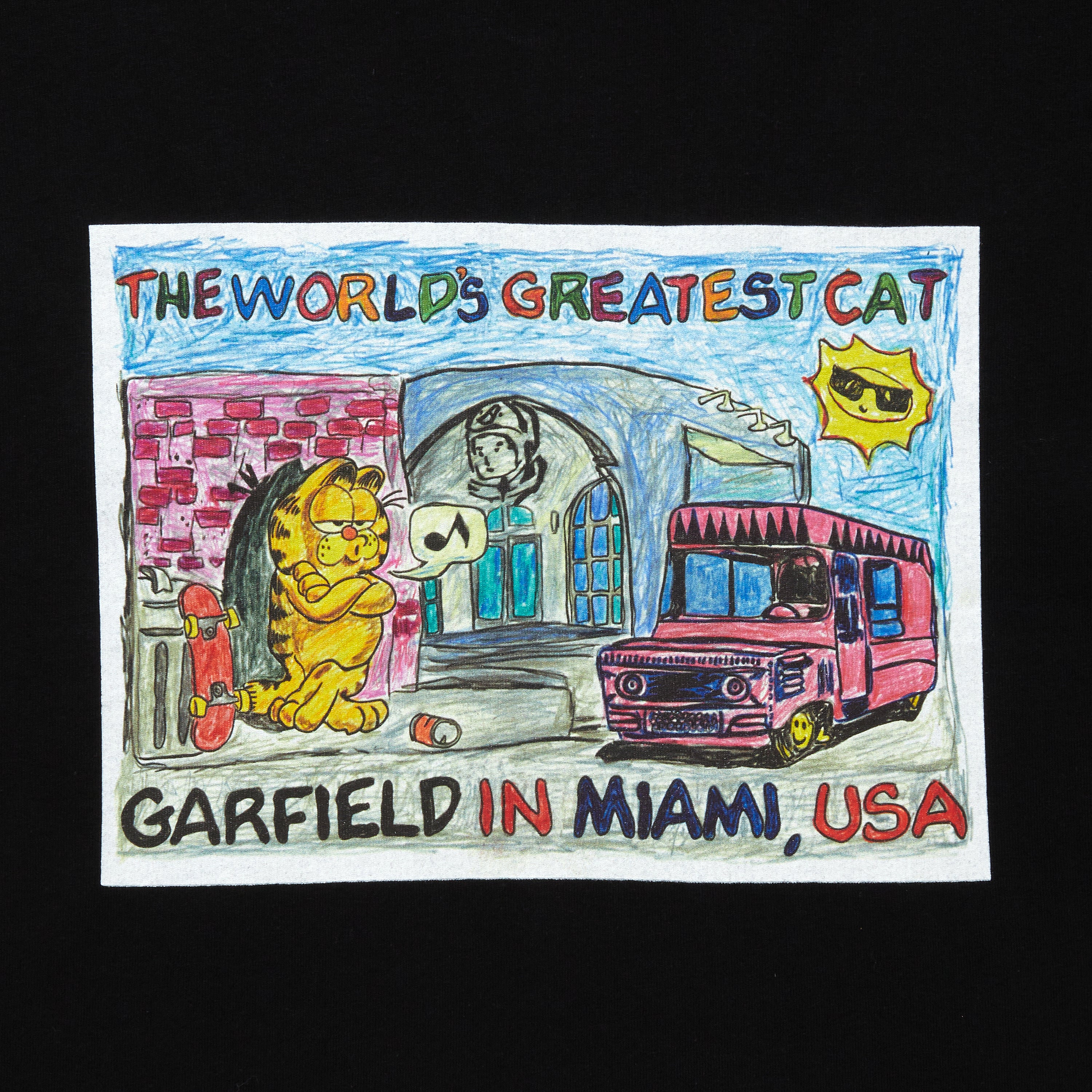 画像をギャラリービューアに読み込む, ICECREAM x GARFIELD COTTON T-SHIRT MIAMI