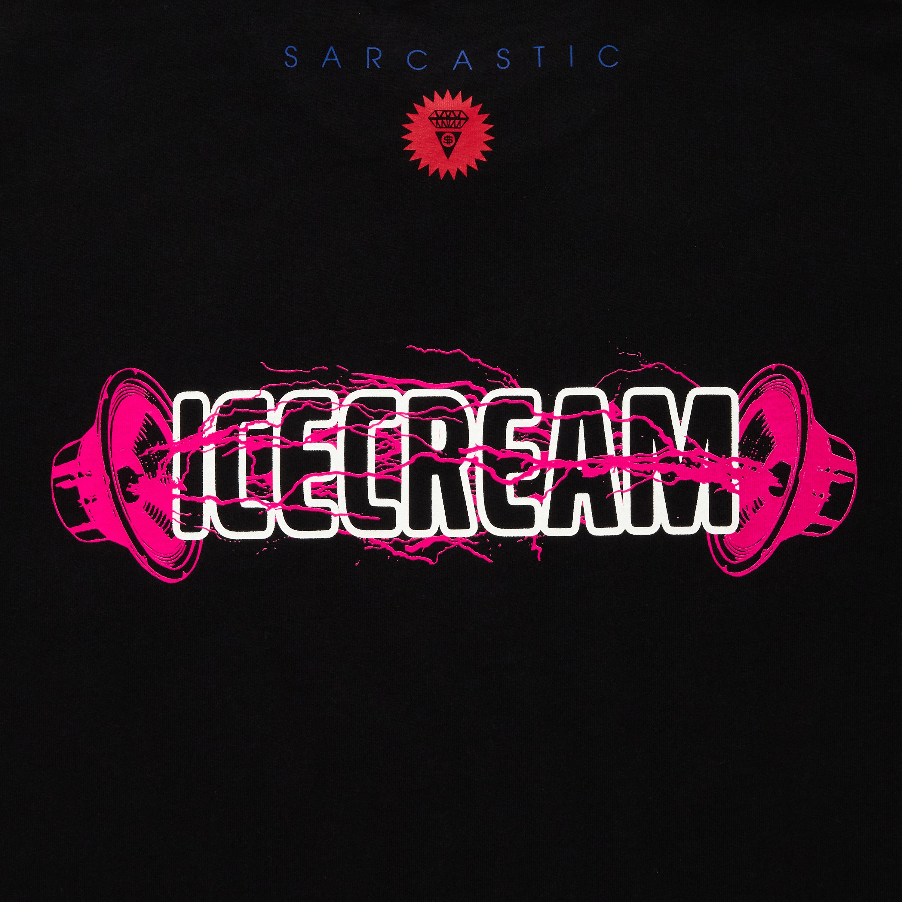 画像をギャラリービューアに読み込む, ICECREAM x SARCASTIC COTTON T-SHIRT MORE QUADS