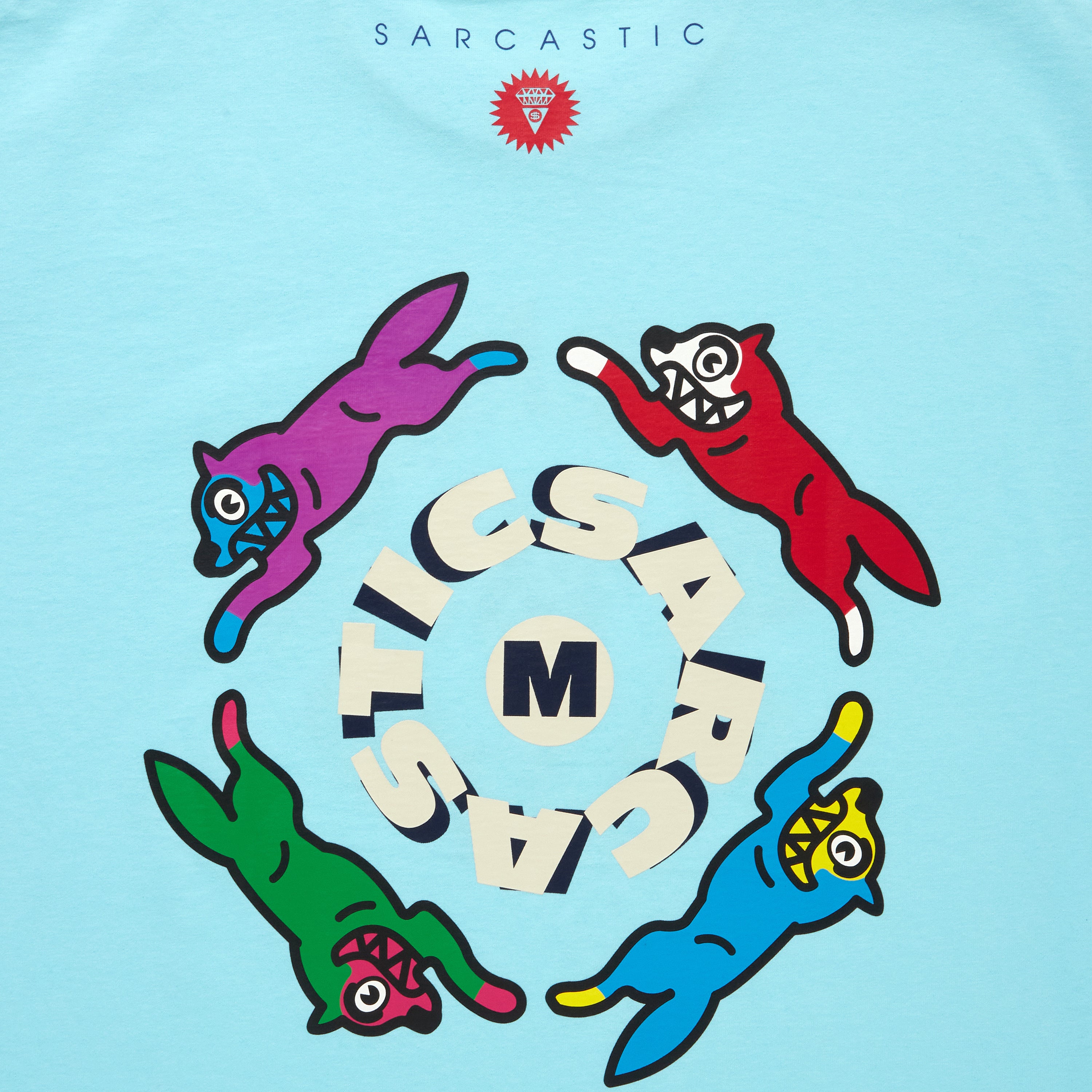 画像をギャラリービューアに読み込む, ICECREAM x SARCASTIC COTTON T-SHIRT CIRCLE