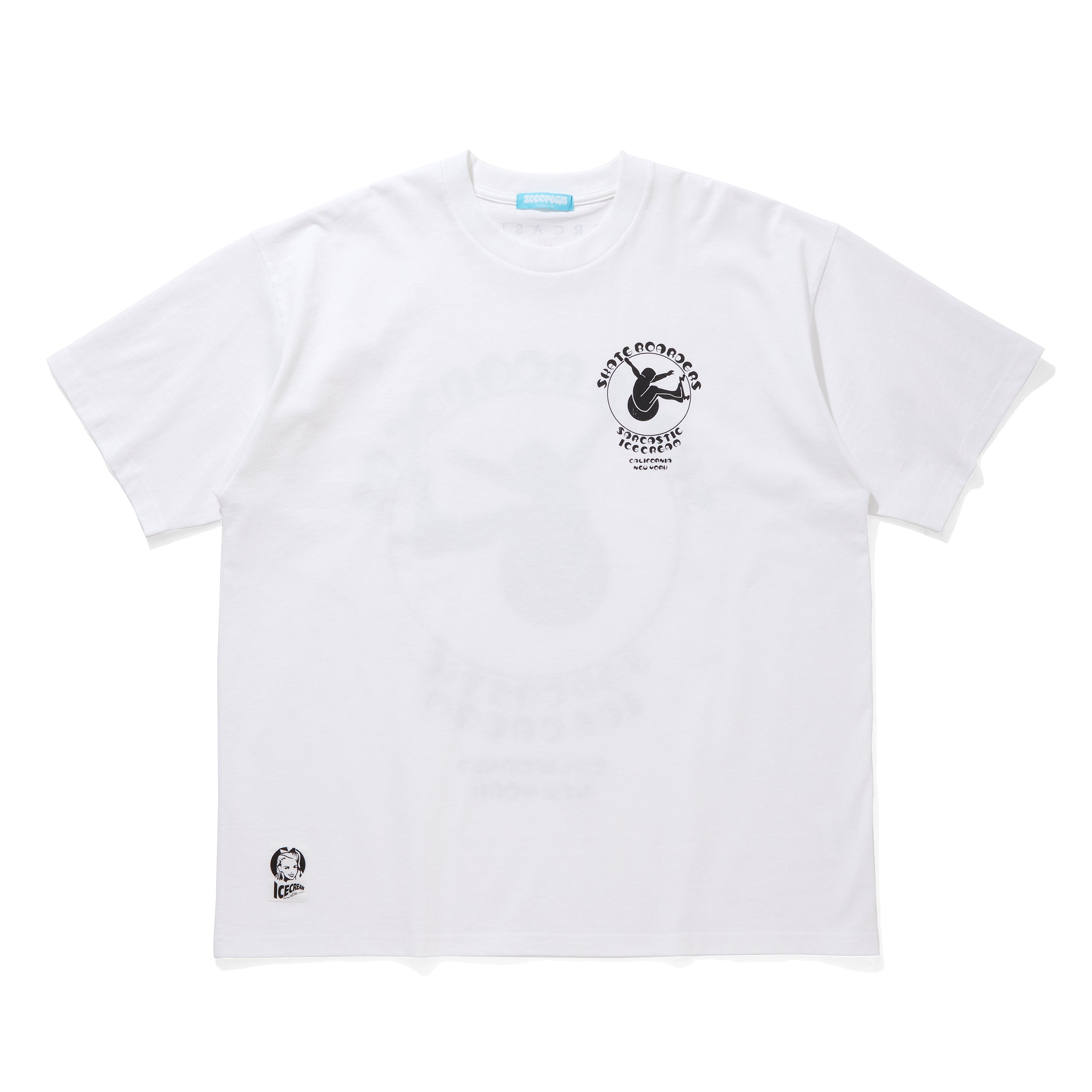画像をギャラリービューアに読み込む, ICECREAM x SARCASTIC COTTON T-SHIRT SKATE BOARDERS