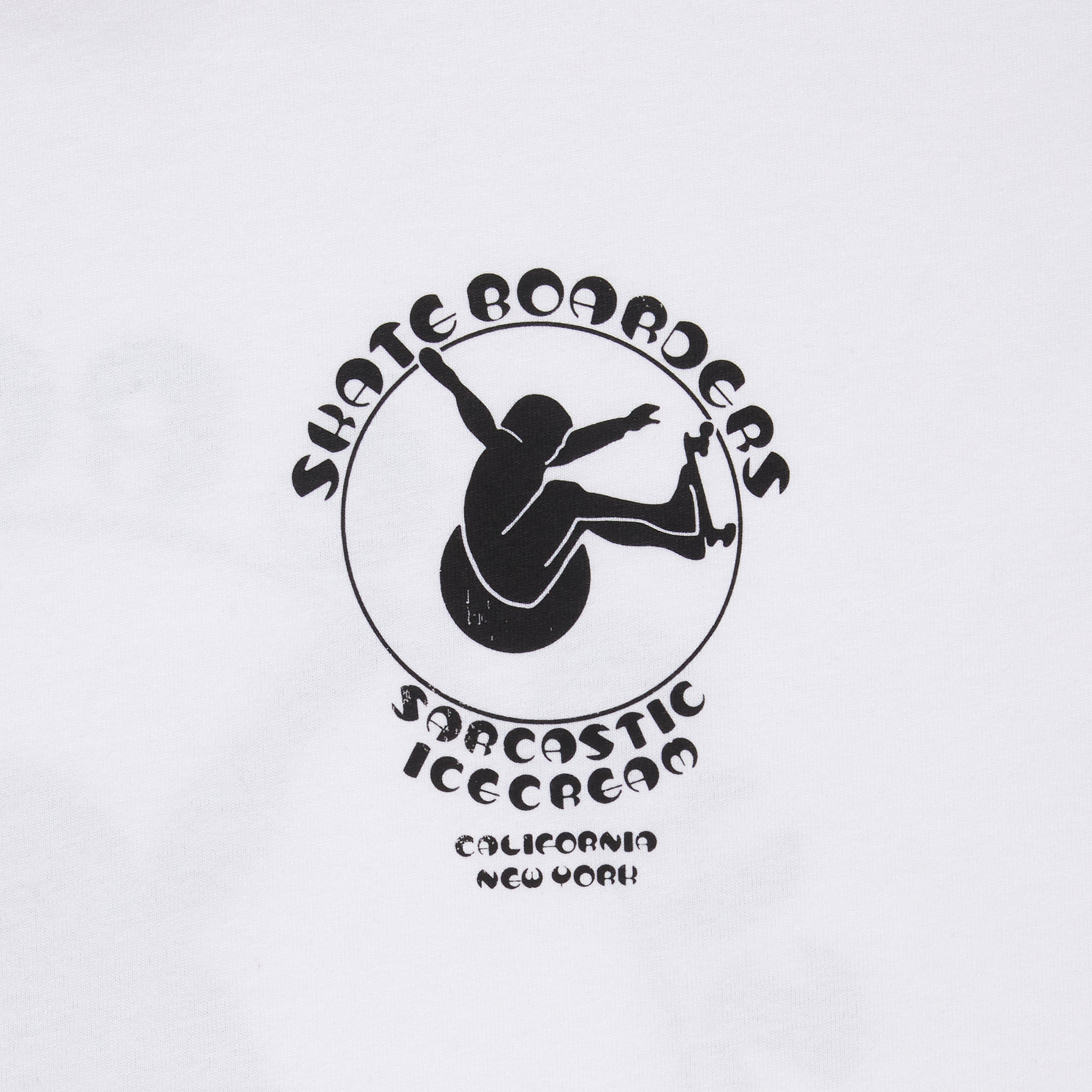 画像をギャラリービューアに読み込む, ICECREAM x SARCASTIC COTTON T-SHIRT SKATE BOARDERS