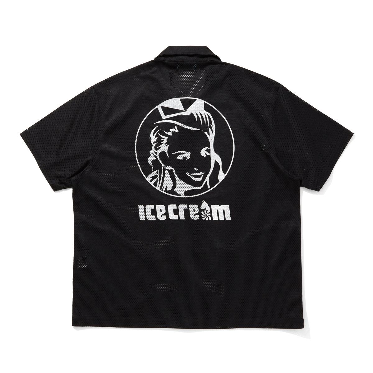 OPEN COLLAR MESH SS SHIRT – BILLIONAIRE BOYS CLUB / ICECREAM