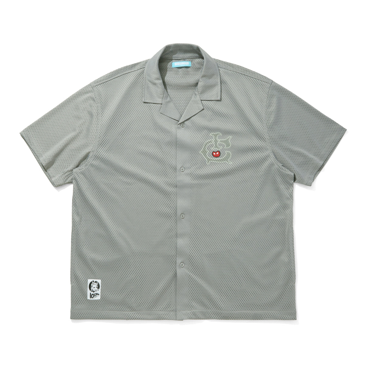 OPEN COLLAR MESH SS SHIRT – BILLIONAIRE BOYS CLUB / ICECREAM