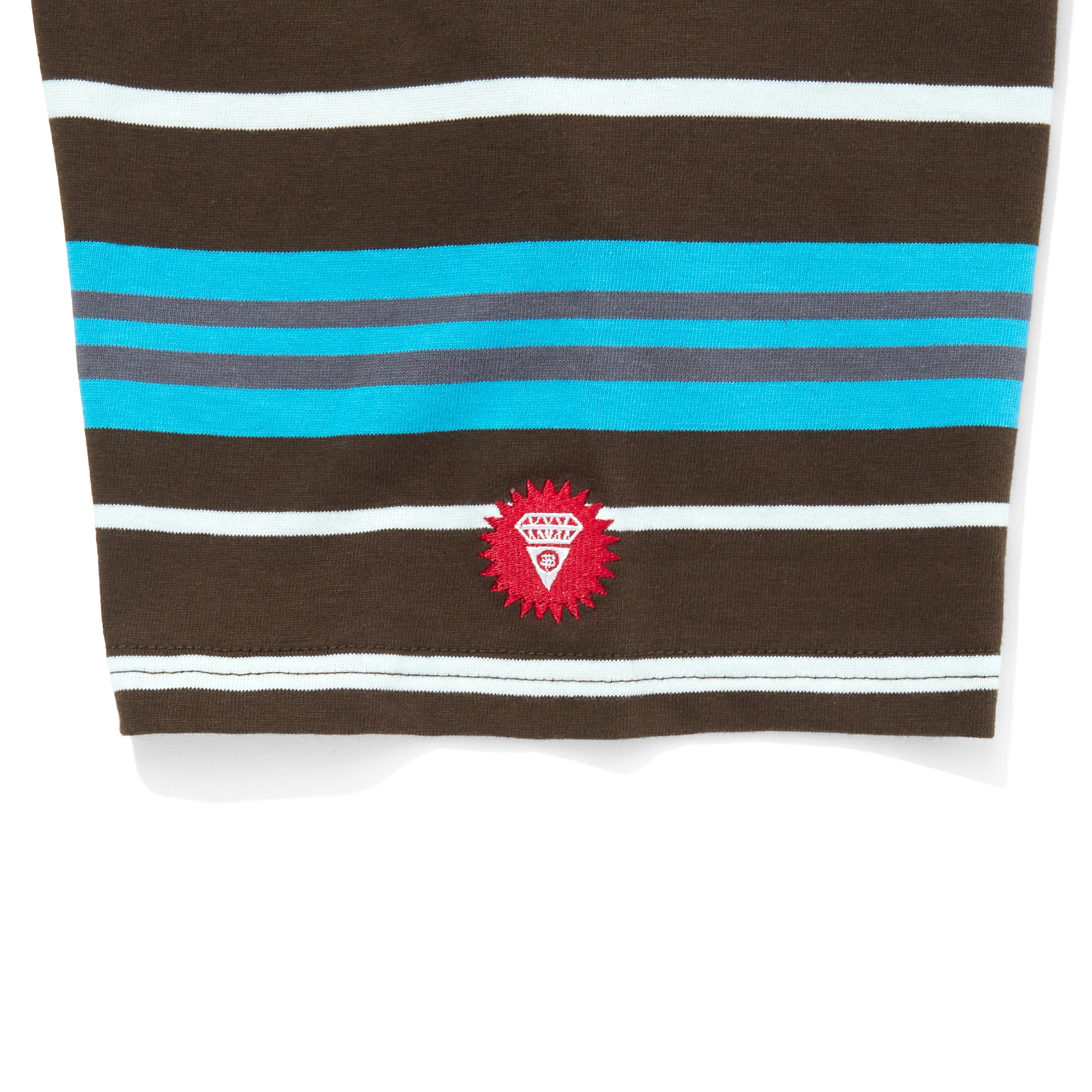 画像をギャラリービューアに読み込む, EMBROIDERED LOGO MULTI BORDER T-SHIRT