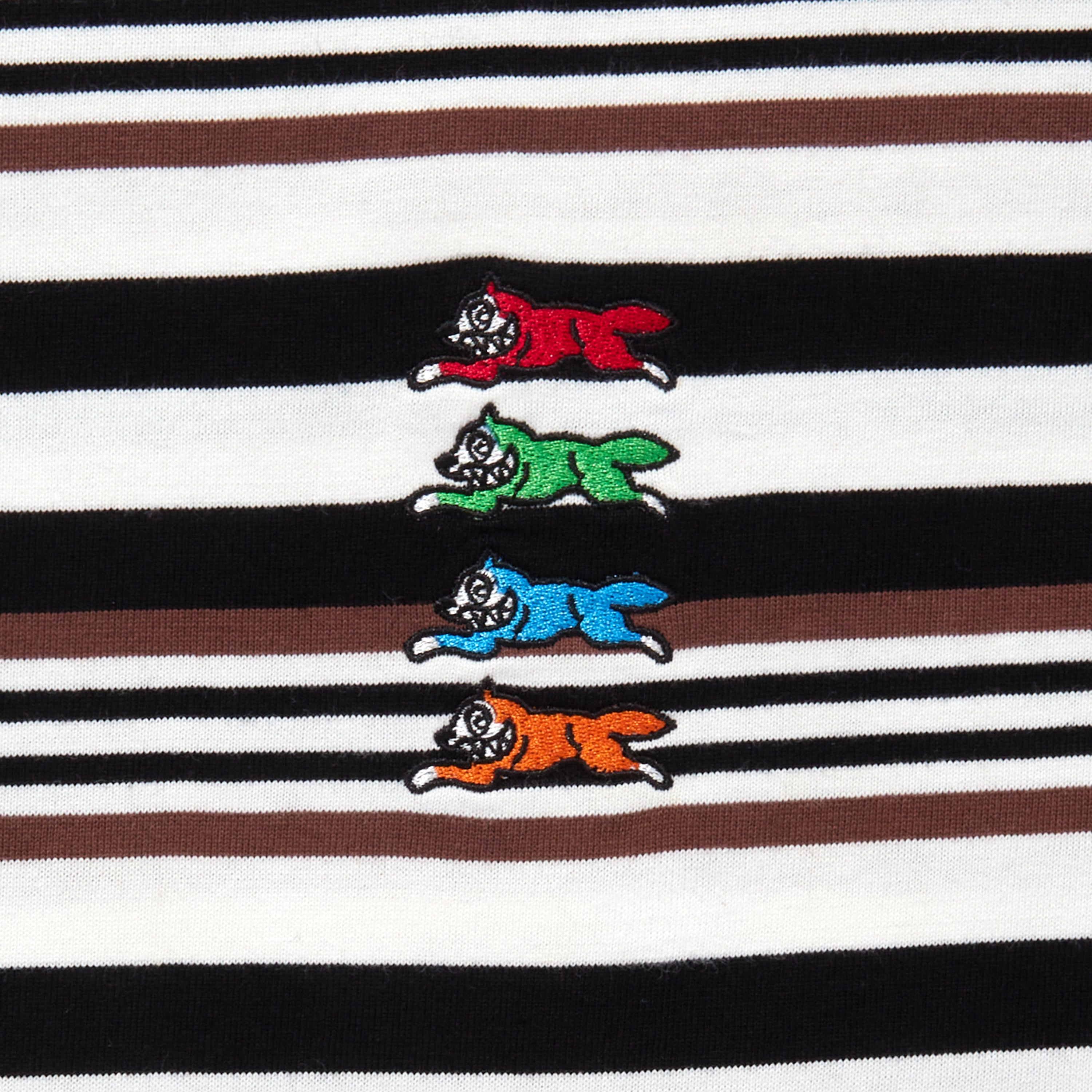 画像をギャラリービューアに読み込む, EMBROIDERED LOGO MULTI BORDER T-SHIRT