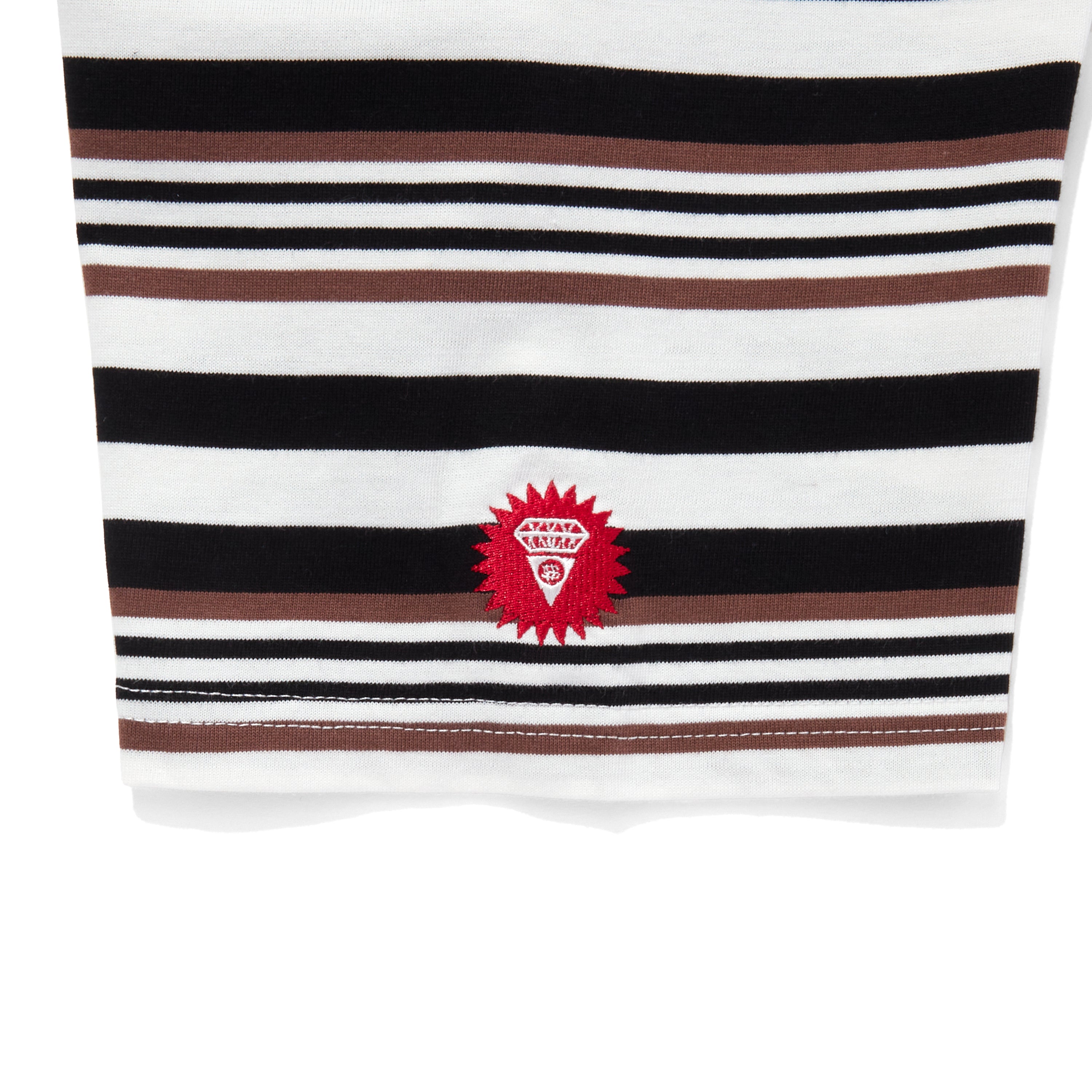 画像をギャラリービューアに読み込む, EMBROIDERED LOGO MULTI BORDER T-SHIRT