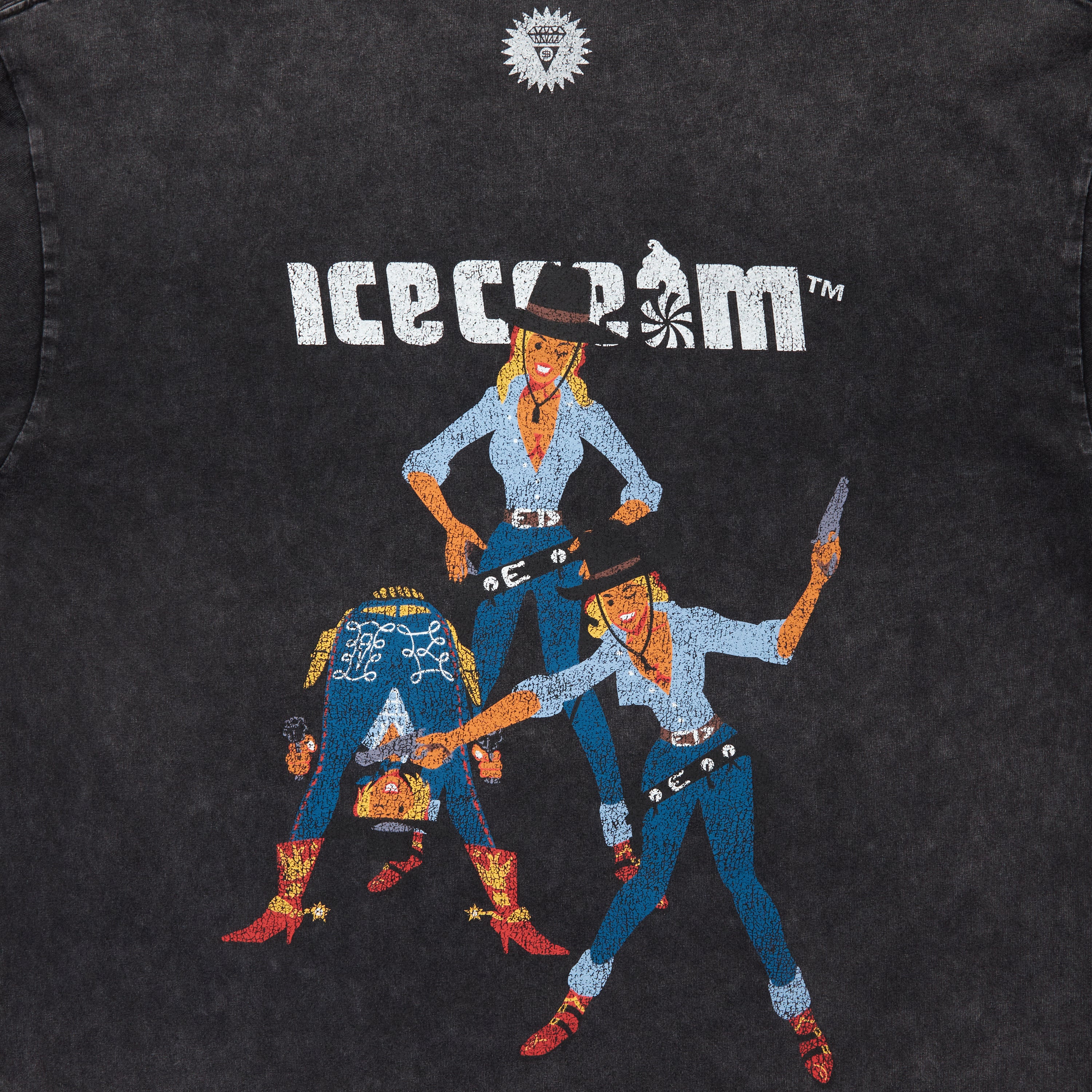 Load image into Gallery viewer, DAMAGED COTTON L/S T-SHIRT_ICECREAM