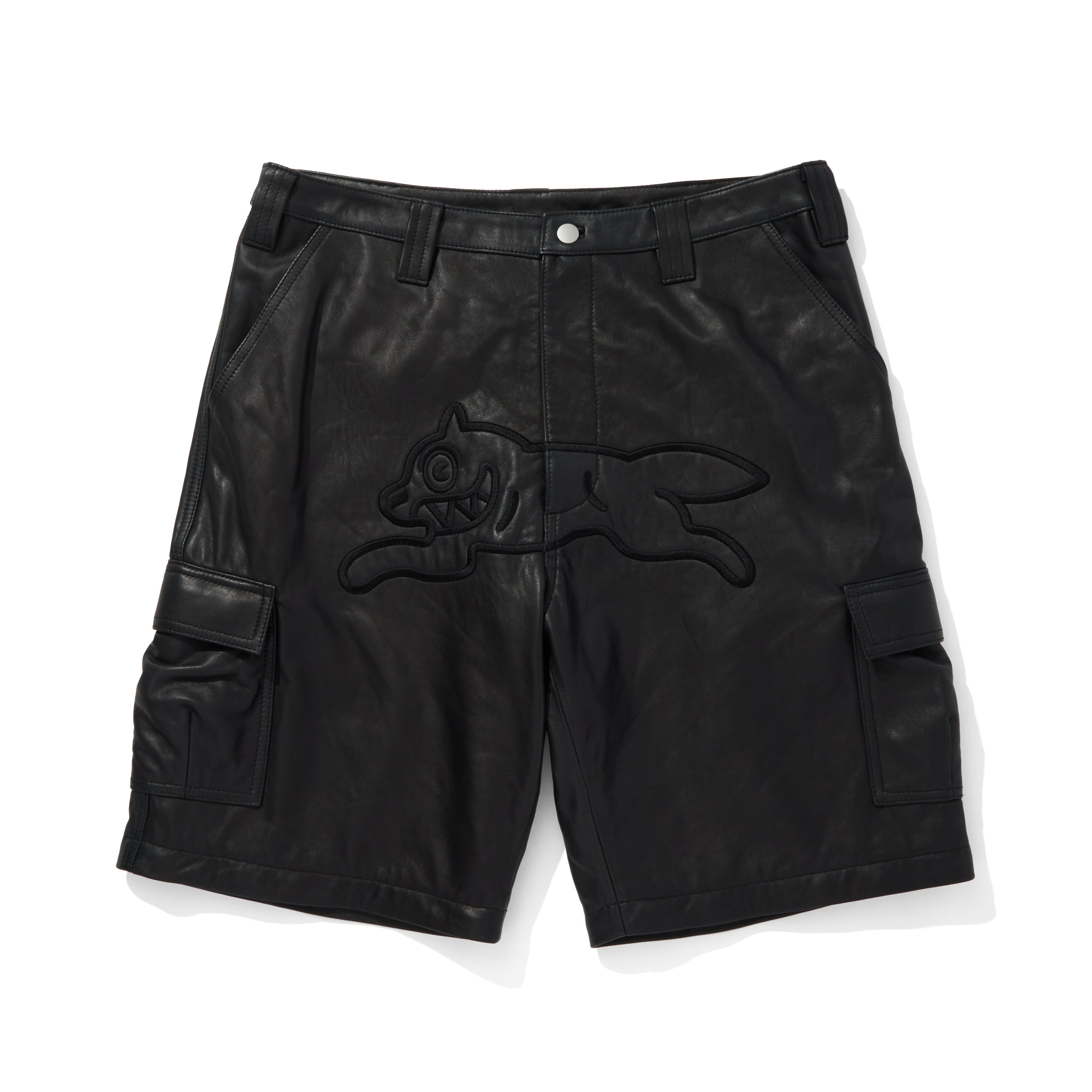 画像をギャラリービューアに読み込む, APPLIQUE LOGO LEATHER 2WAY CARGO PANTS