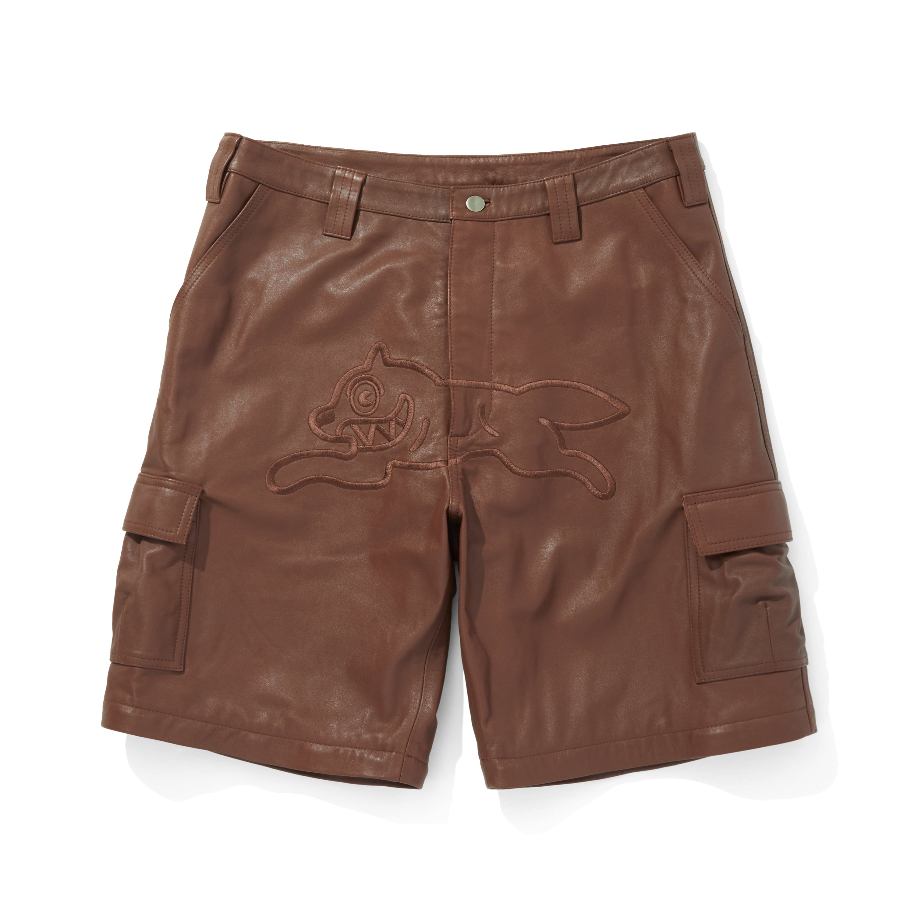 画像をギャラリービューアに読み込む, APPLIQUE LOGO LEATHER 2WAY CARGO PANTS