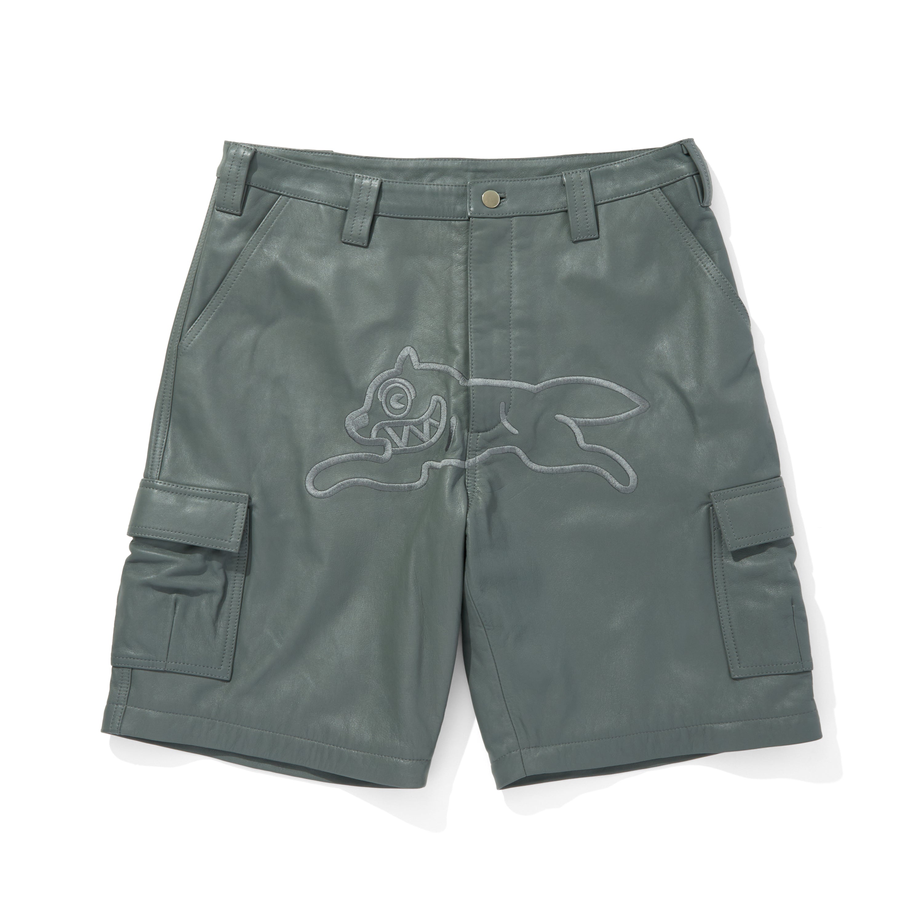 画像をギャラリービューアに読み込む, APPLIQUE LOGO LEATHER 2WAY CARGO PANTS