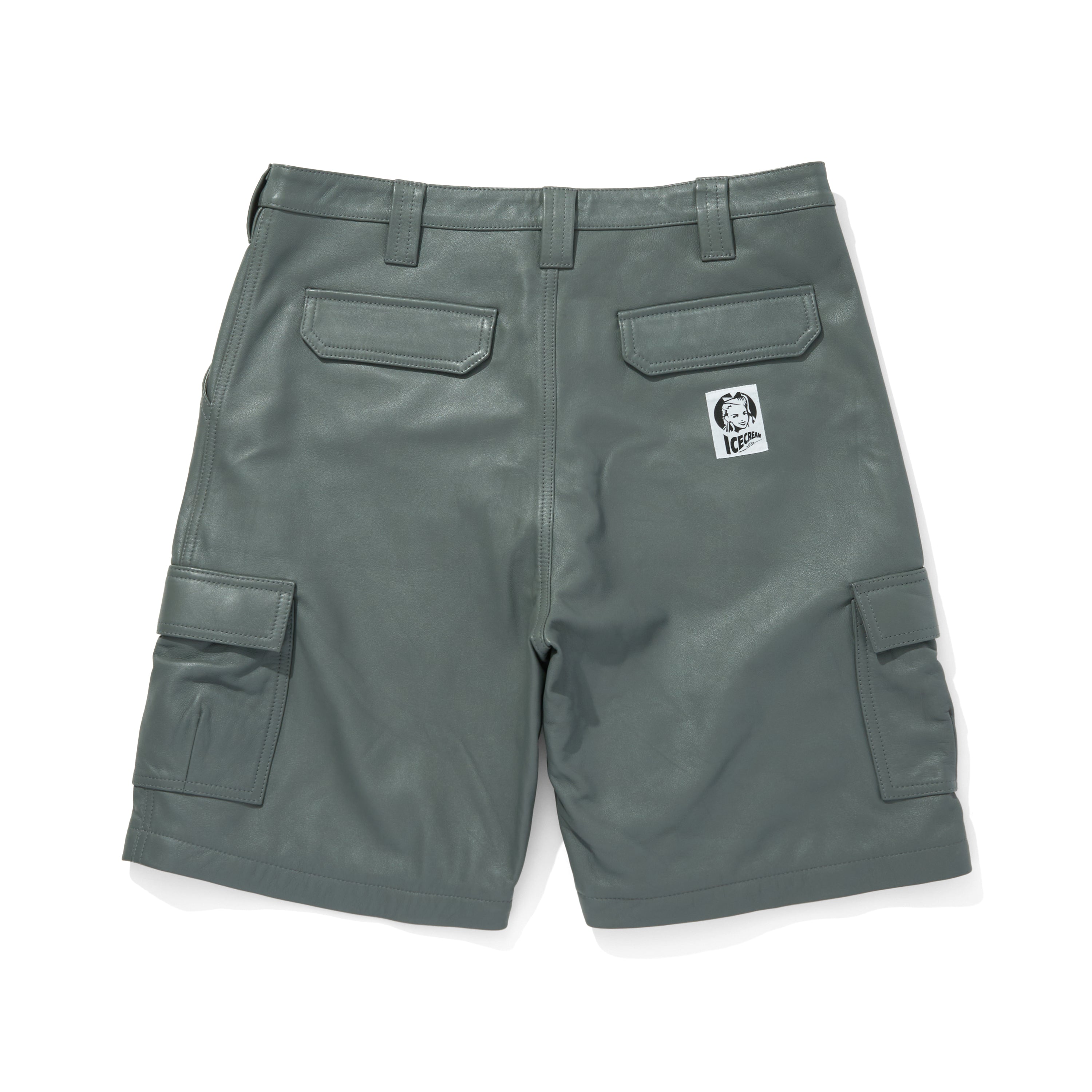 画像をギャラリービューアに読み込む, APPLIQUE LOGO LEATHER 2WAY CARGO PANTS