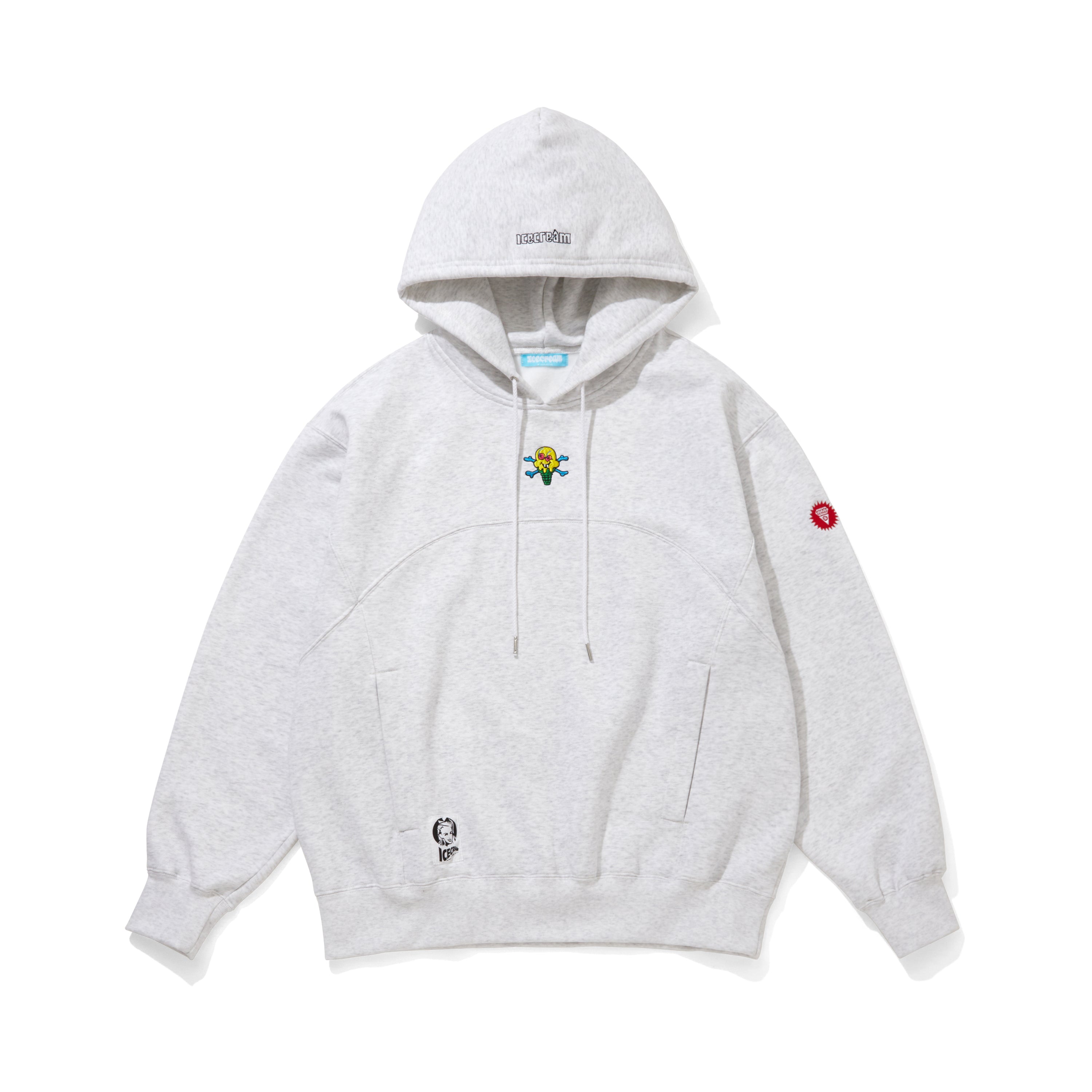 画像をギャラリービューアに読み込む, Embridery Logo Switching Cotton Hoodie