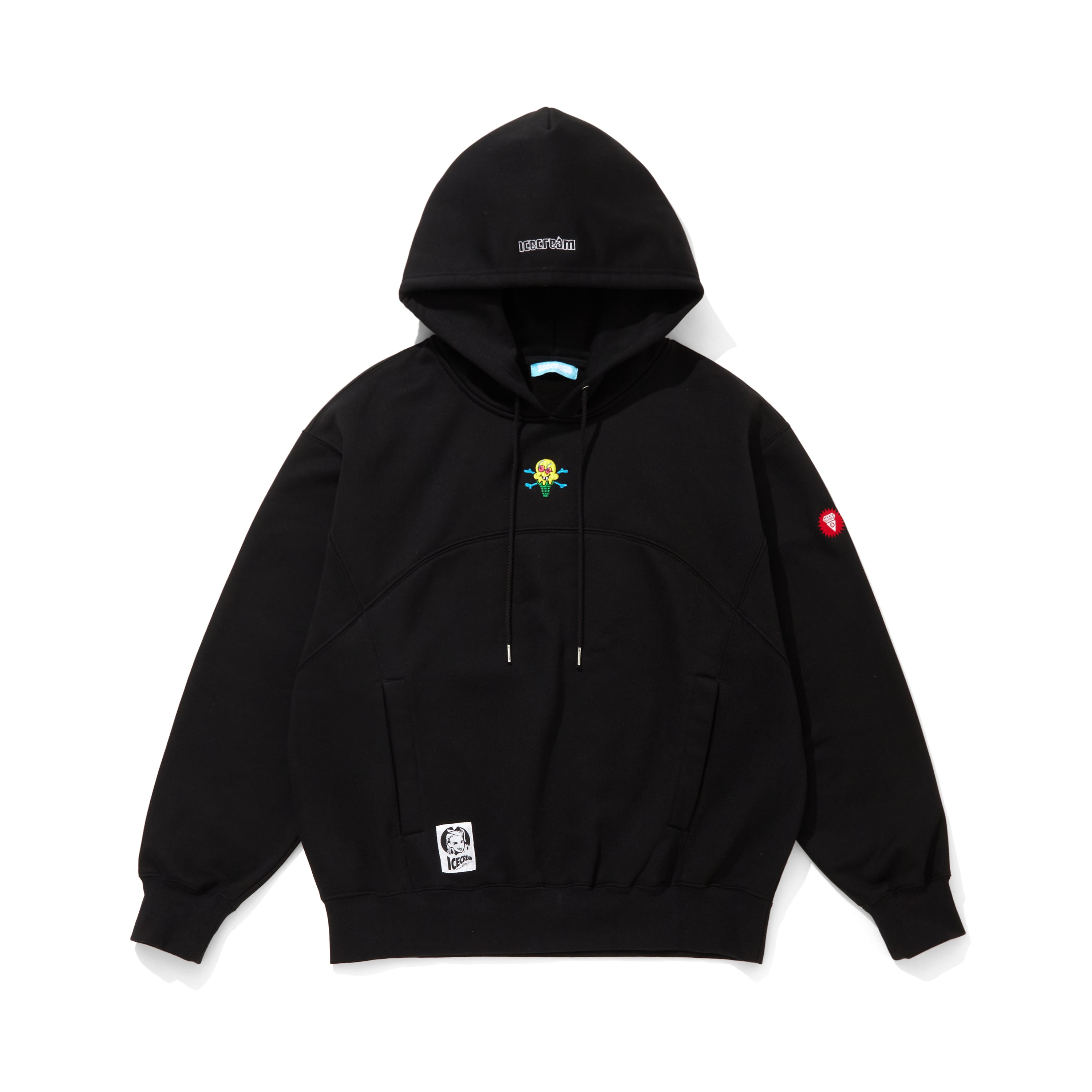 画像をギャラリービューアに読み込む, Embridery Logo Switching Cotton Hoodie