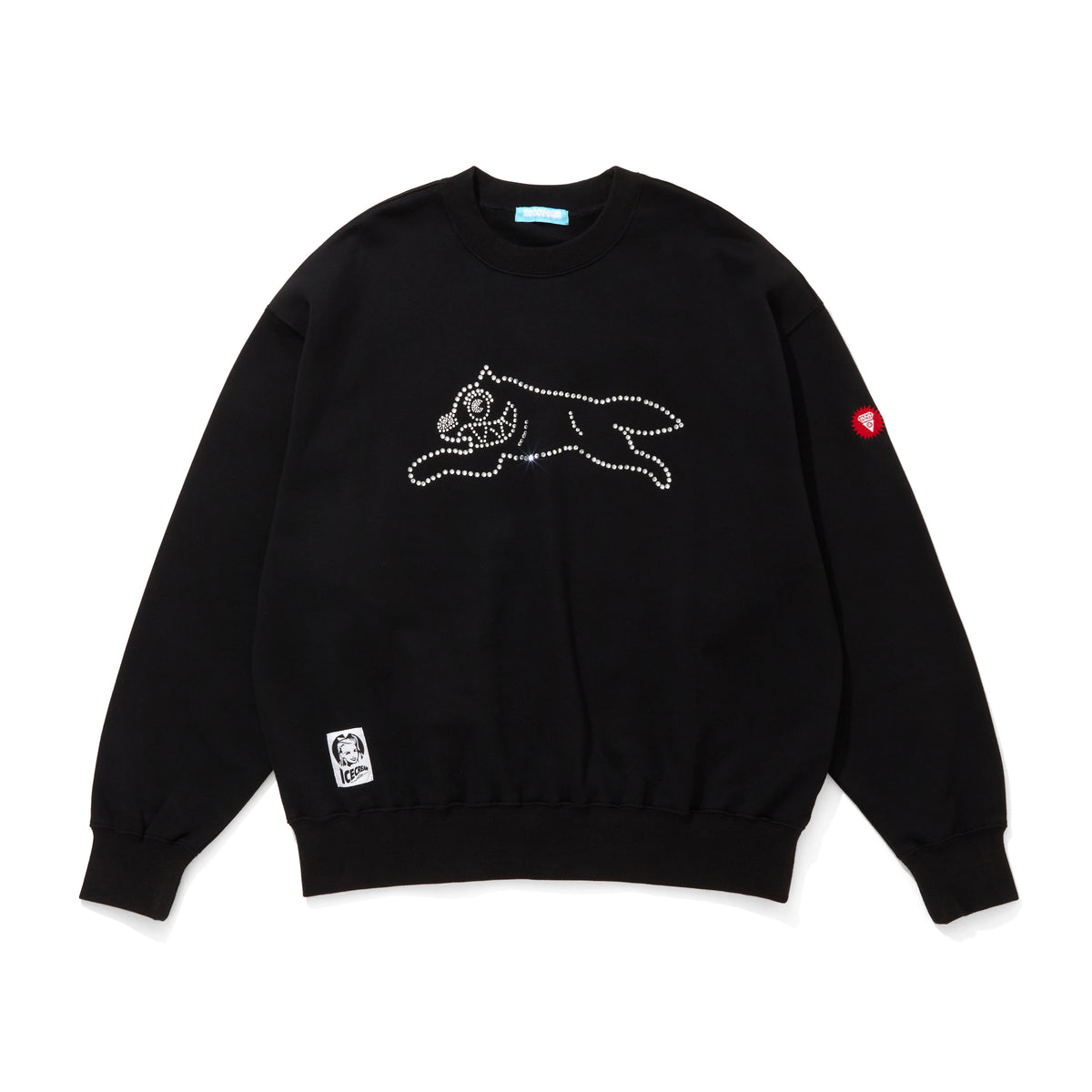 Rhinestone Cotton Sweatshirt – BILLIONAIRE BOYS CLUB / ICECREAM