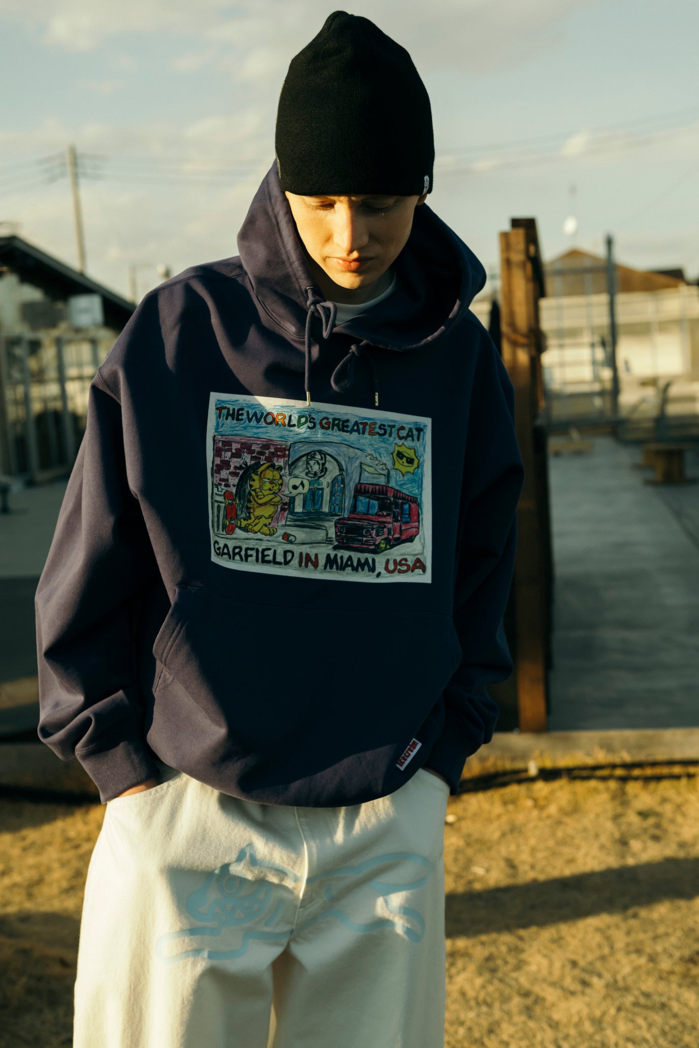 Load image into Gallery viewer, ICECREAM x GARFIELD COTTON HOODIE MIAMI