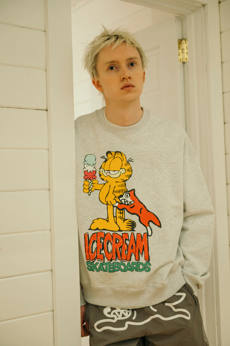 ICECREAM x GARFIELD COTTON SWEATSHIRT – BILLIONAIRE BOYS