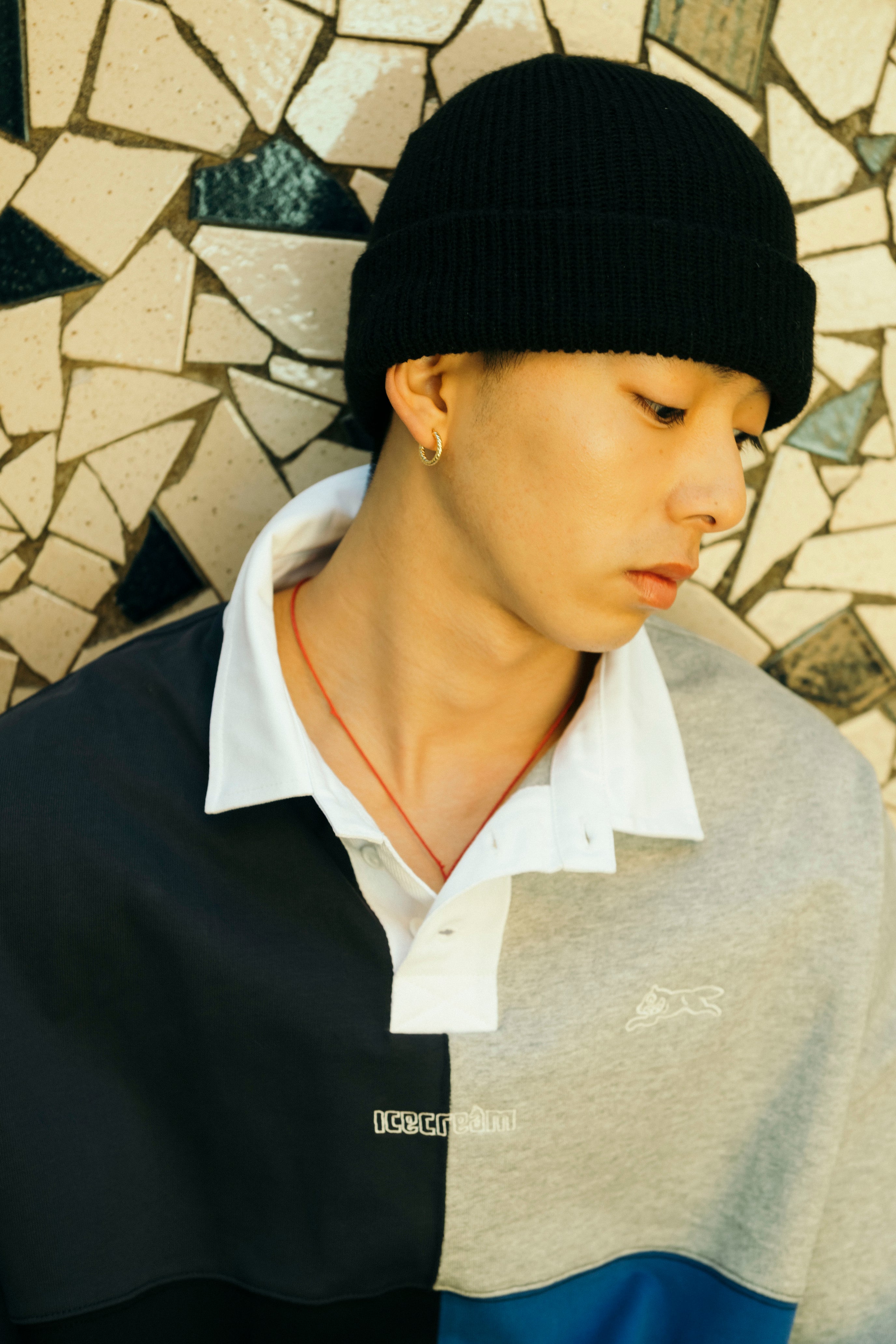 画像をギャラリービューアに読み込む, Oversize Embroidery Logo Crazy Rugby Shirt