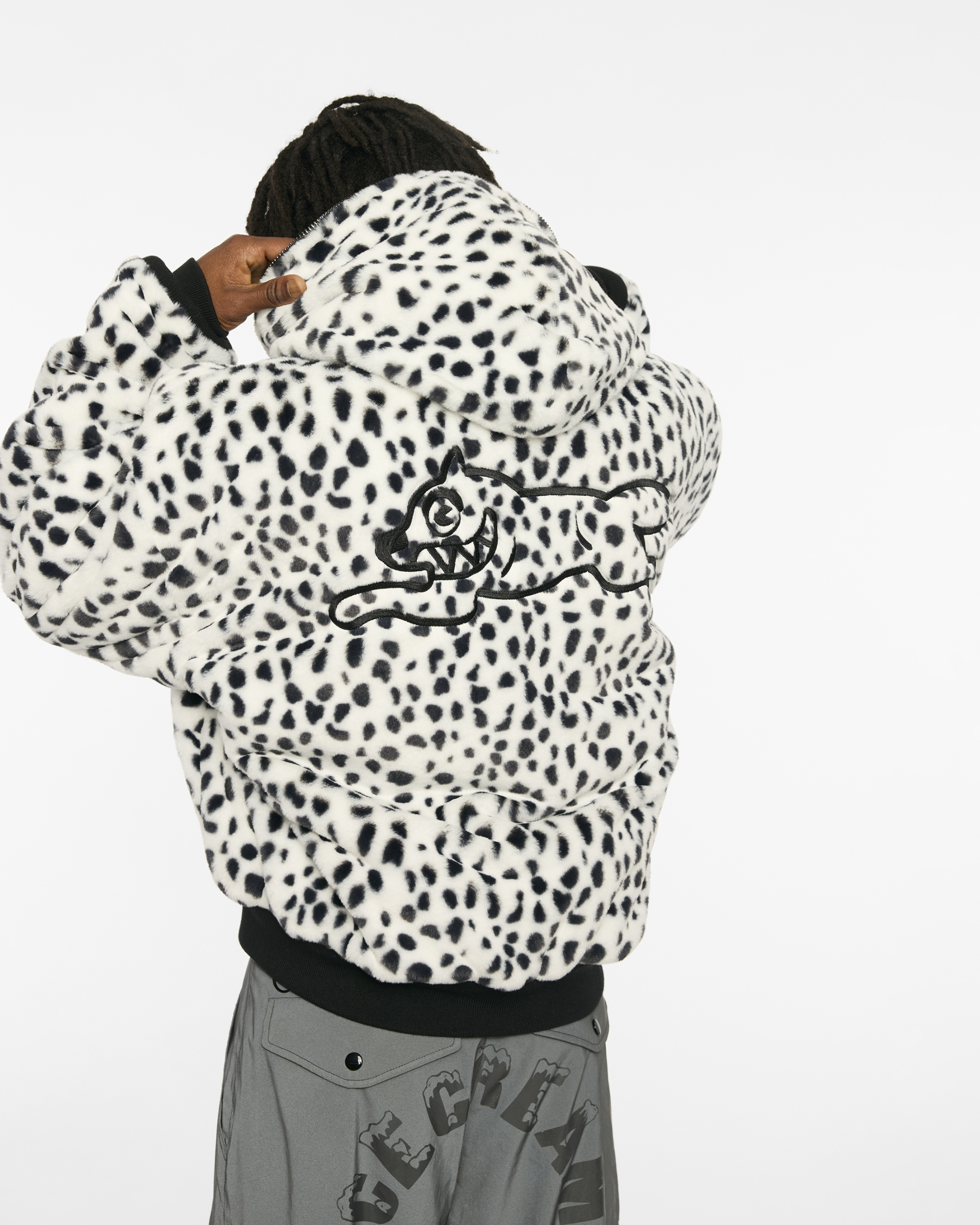 画像をギャラリービューアに読み込む, Icecream x Alpha Industries _Faux Fur Full-Zip Hoodie