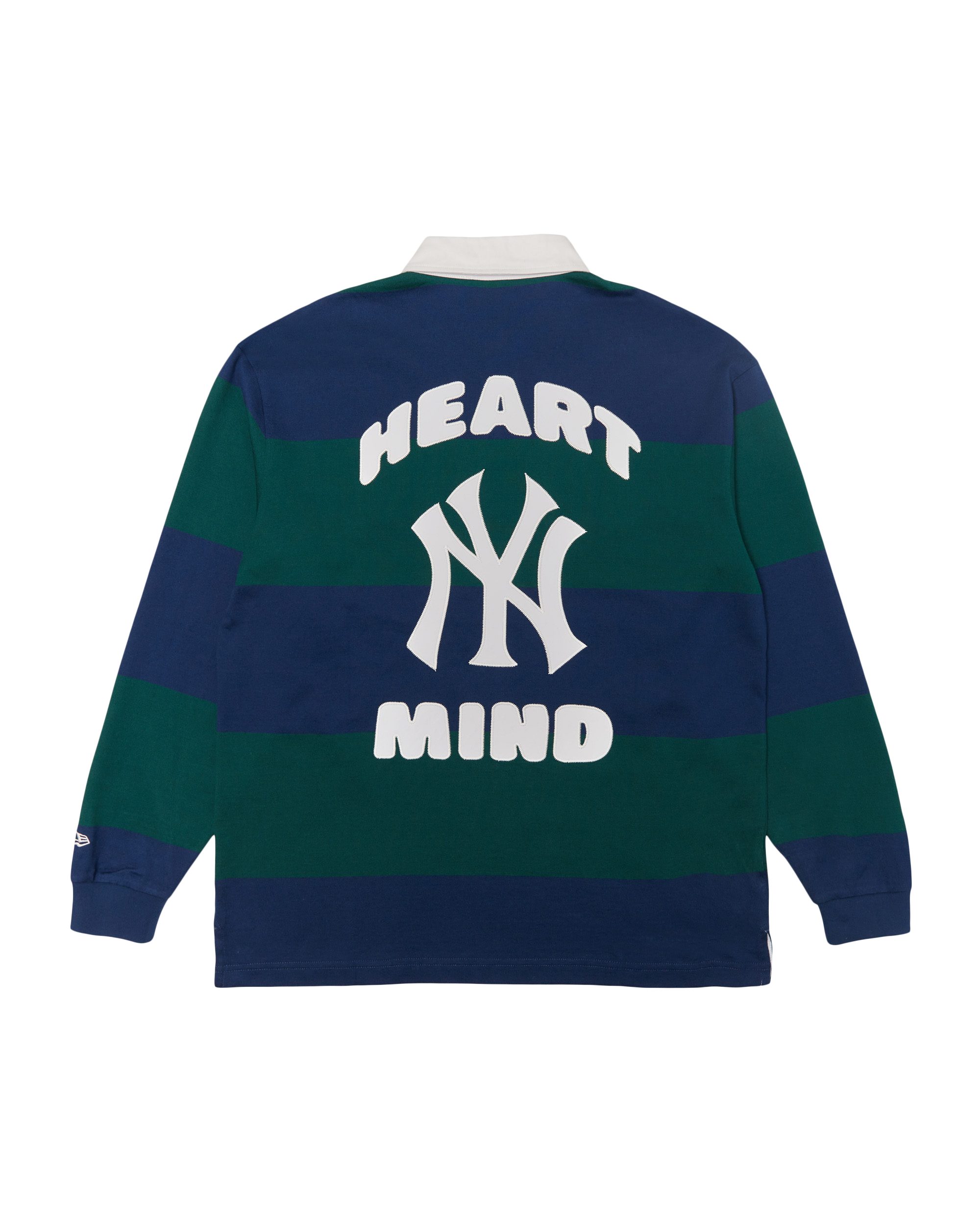 Load image into Gallery viewer, BILLIONAIRE BOYS CLUB × NEW YORK YANKEES NY YANKEES HEART &amp; MIND STRIPED RUGBY
