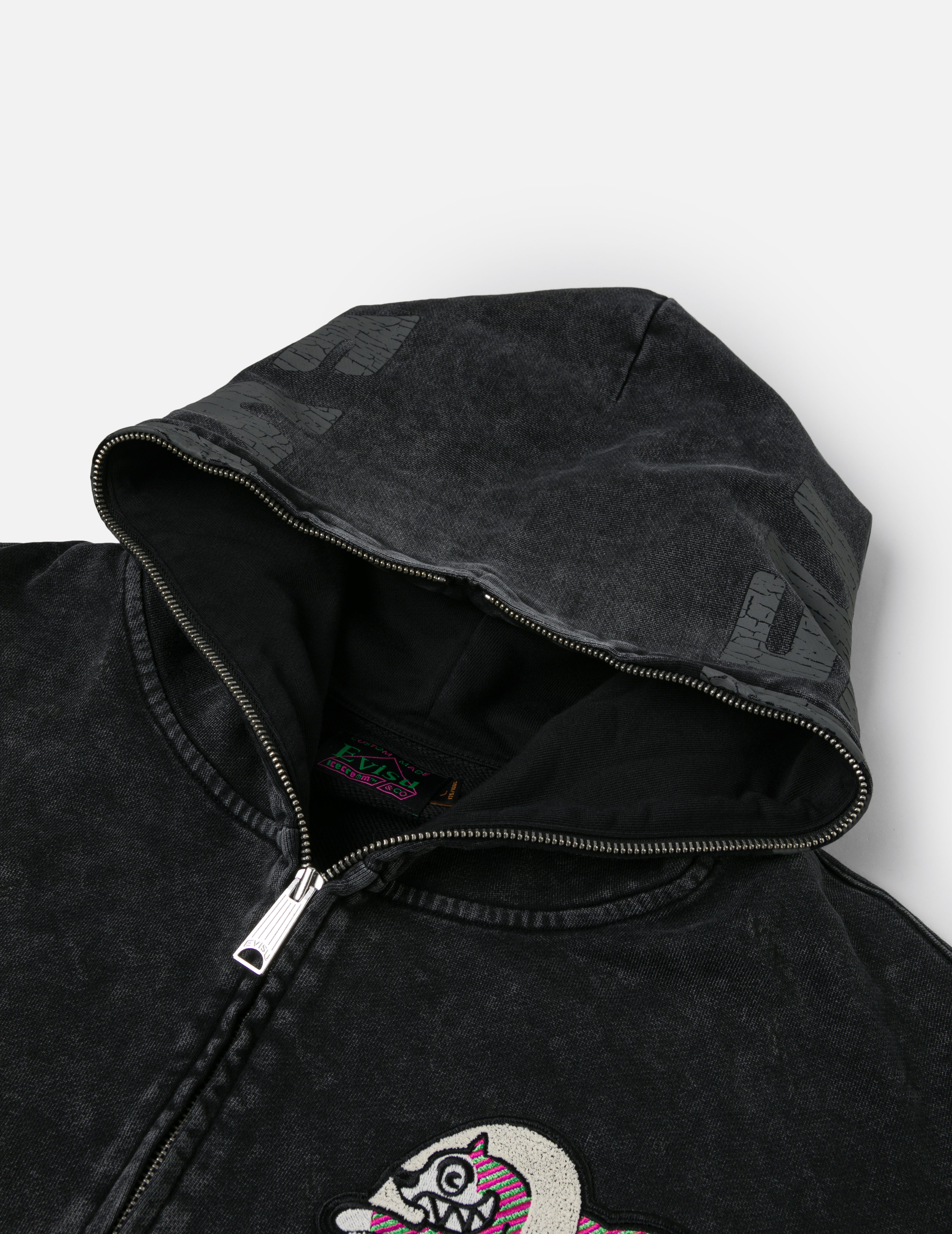 Load image into Gallery viewer, EVISU X ICECREAM_LOGO WITH SEAGULL EMB. &amp; PRINTED HOOD SWEATSHIRT
