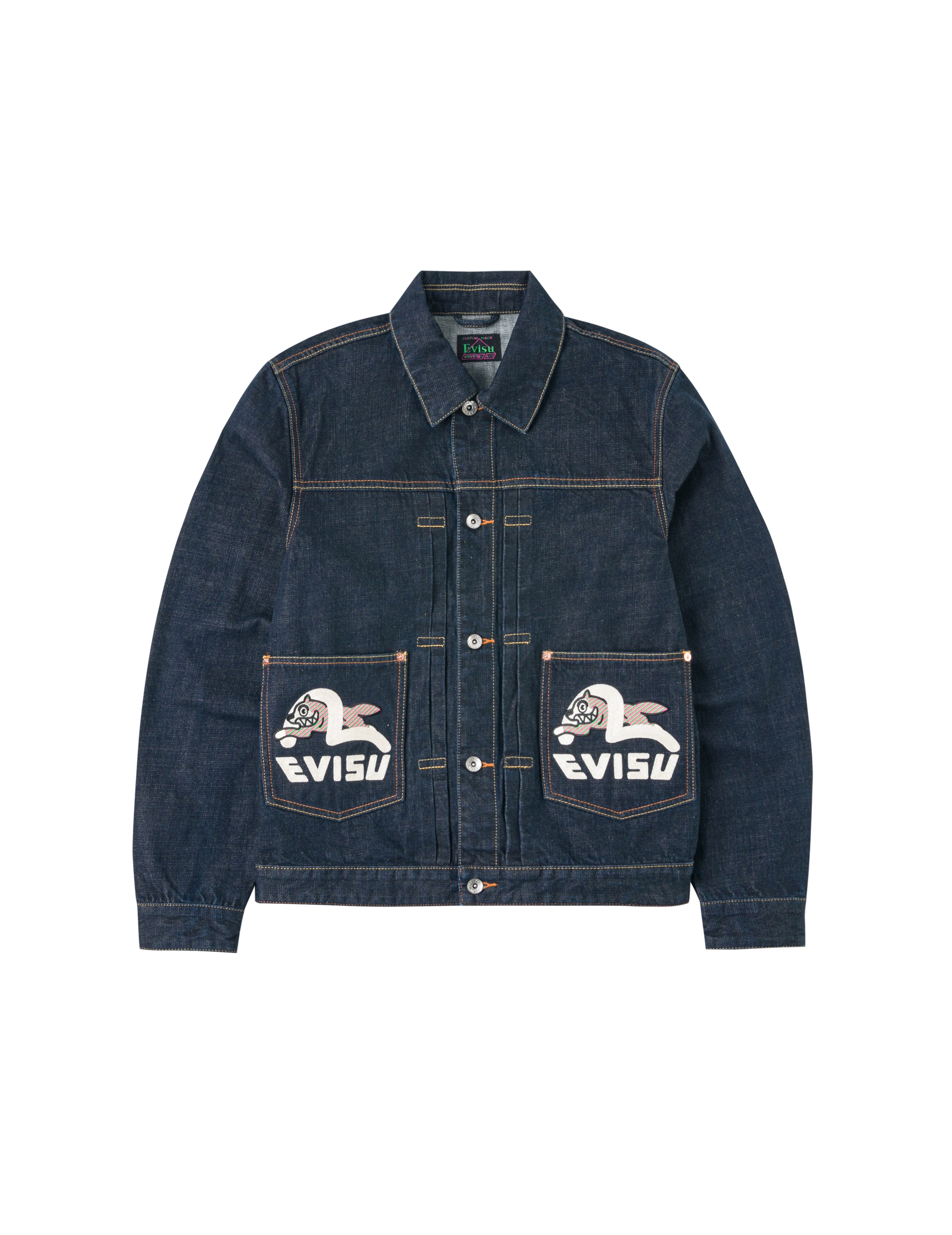 Load image into Gallery viewer, EVISU X ICECREAM_SEAGULL PRINT &amp; EMB. DENIM JACKET
