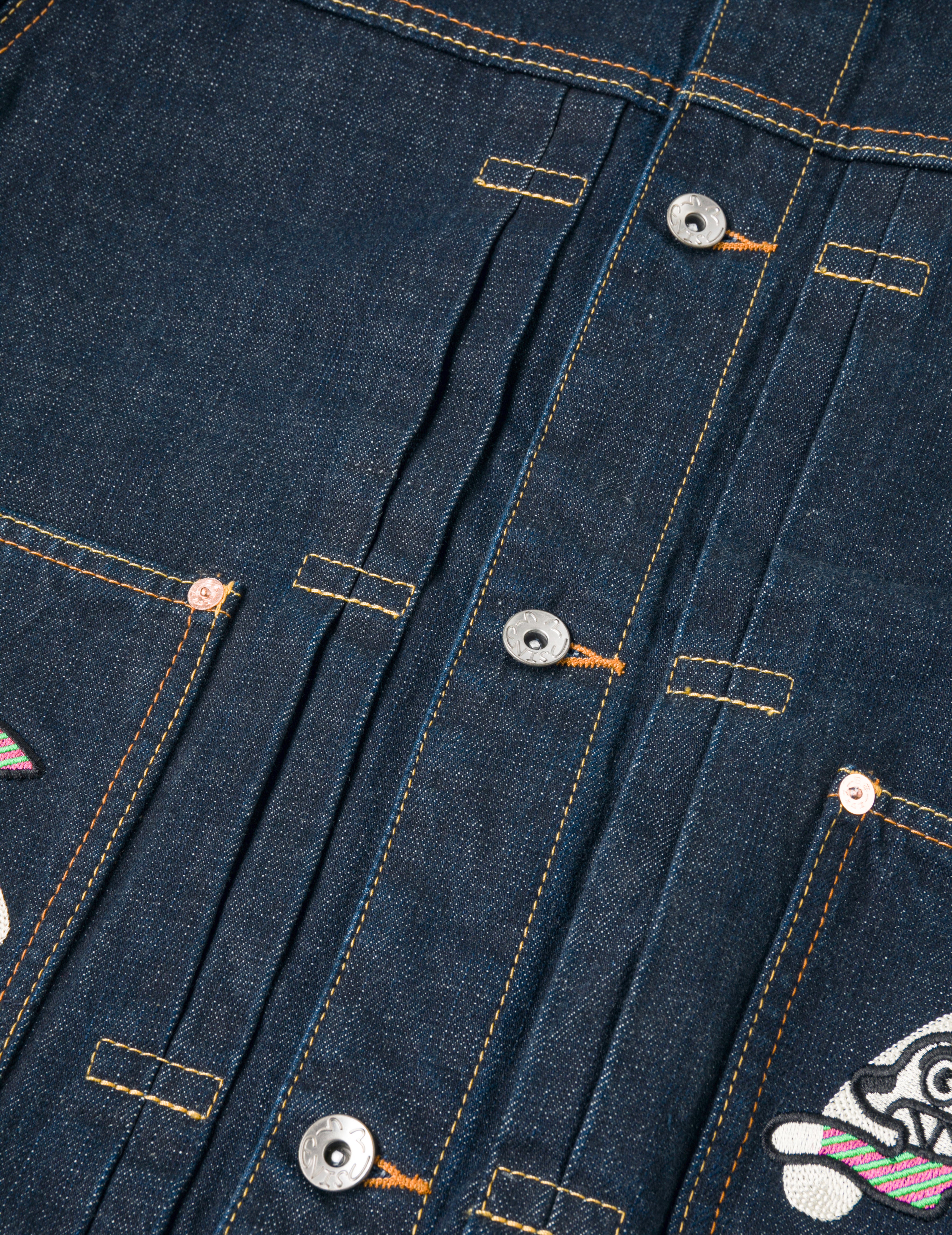 Load image into Gallery viewer, EVISU X ICECREAM_SEAGULL PRINT &amp; EMB. DENIM JACKET
