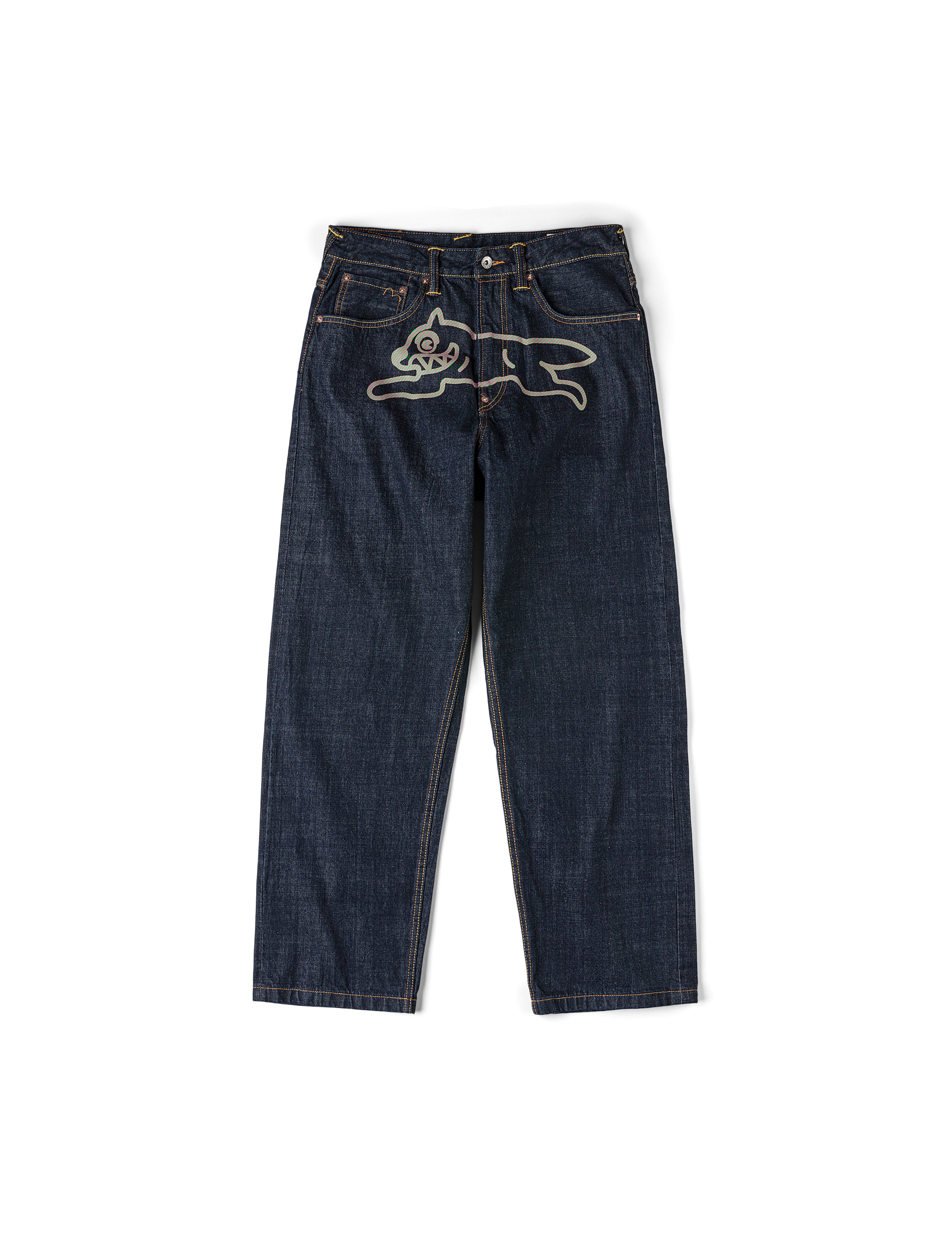 Load image into Gallery viewer, EVISU X ICECREAM_DAICOCK PRINTED BAGGY JEANS
