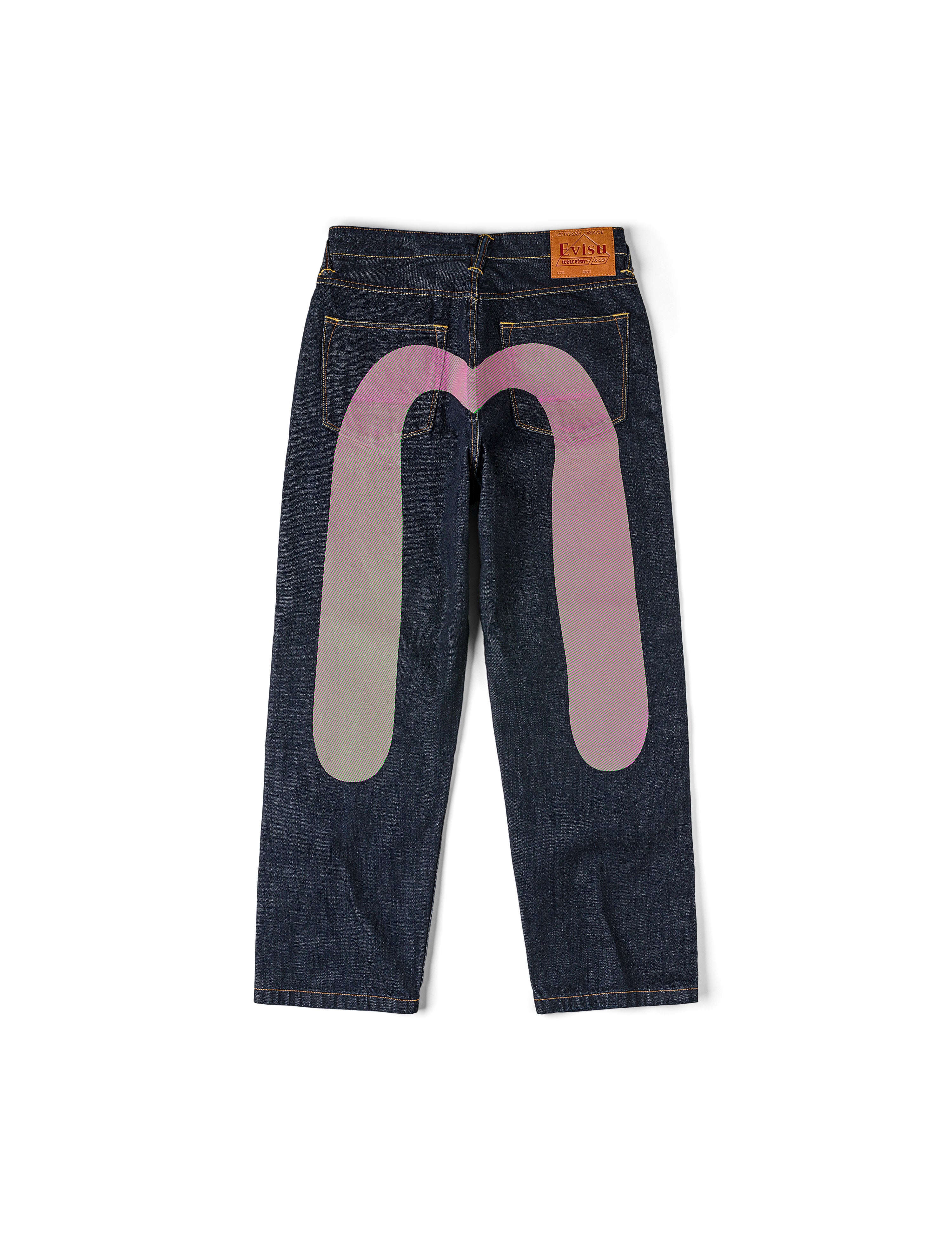 Load image into Gallery viewer, EVISU X ICECREAM_DAICOCK PRINTED BAGGY JEANS
