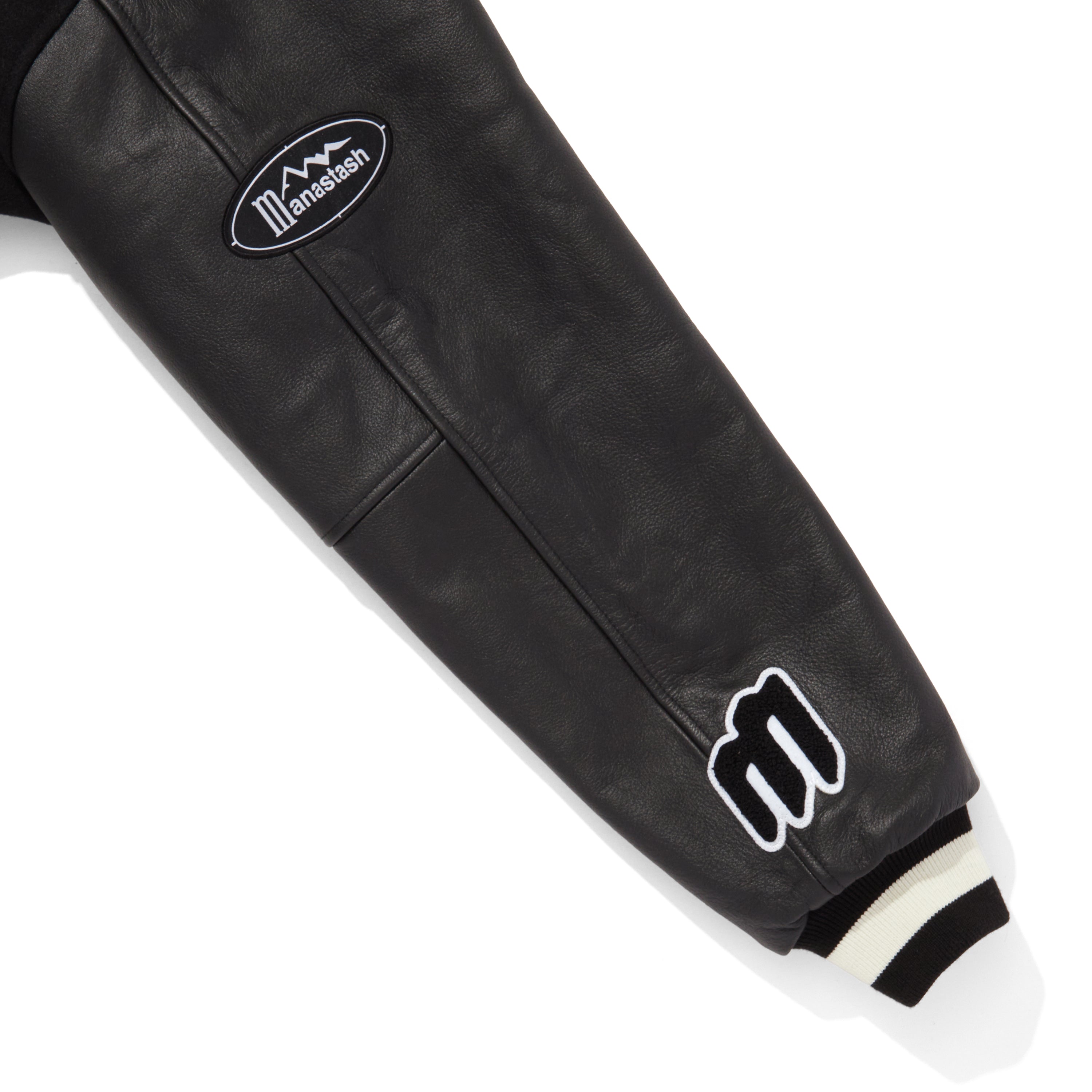 画像をギャラリービューアに読み込む, Billionire Boys Club X Manastash Leather Sleeve Varsity Jacket
