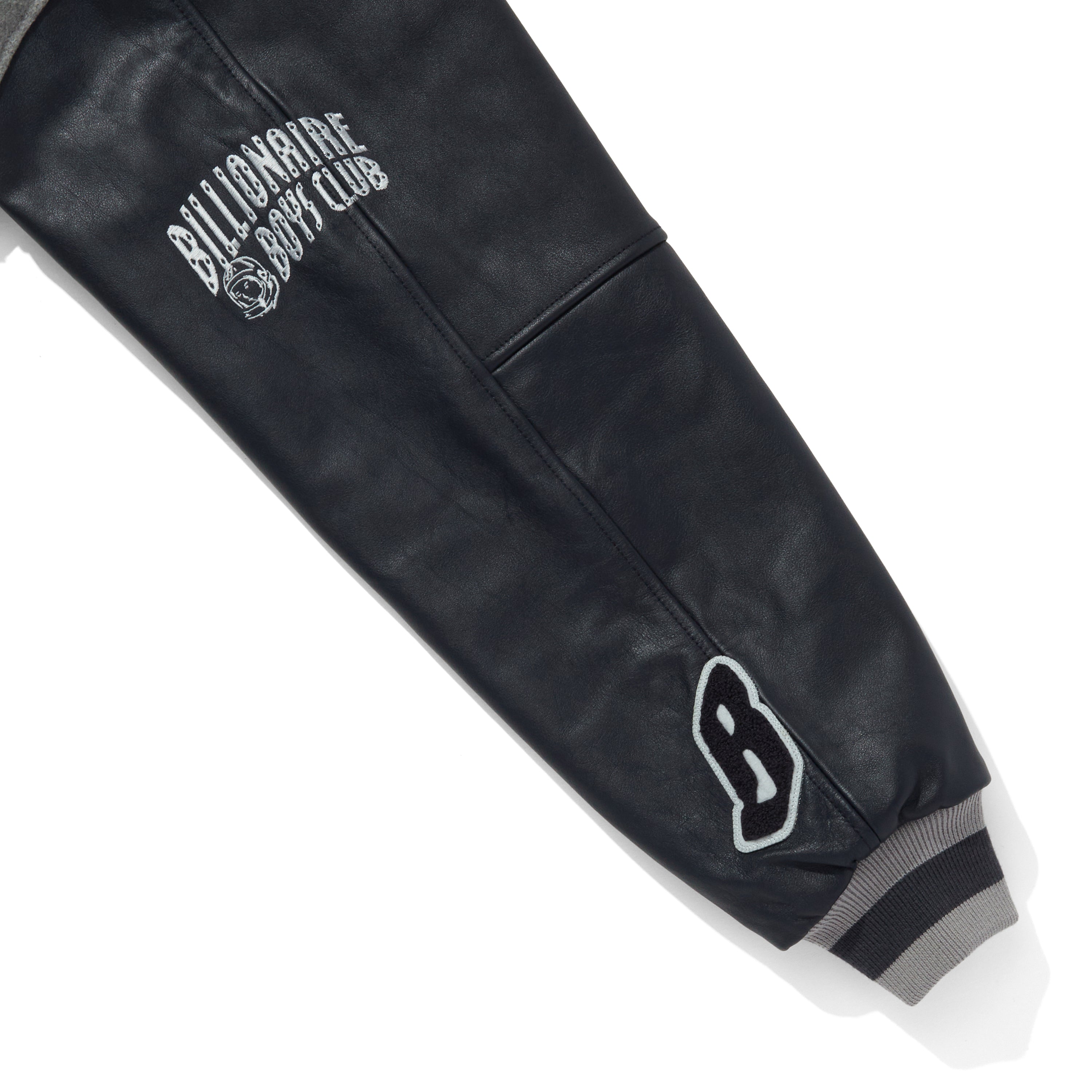 画像をギャラリービューアに読み込む, Billionire Boys Club X Manastash Leather Sleeve Varsity Jacket
