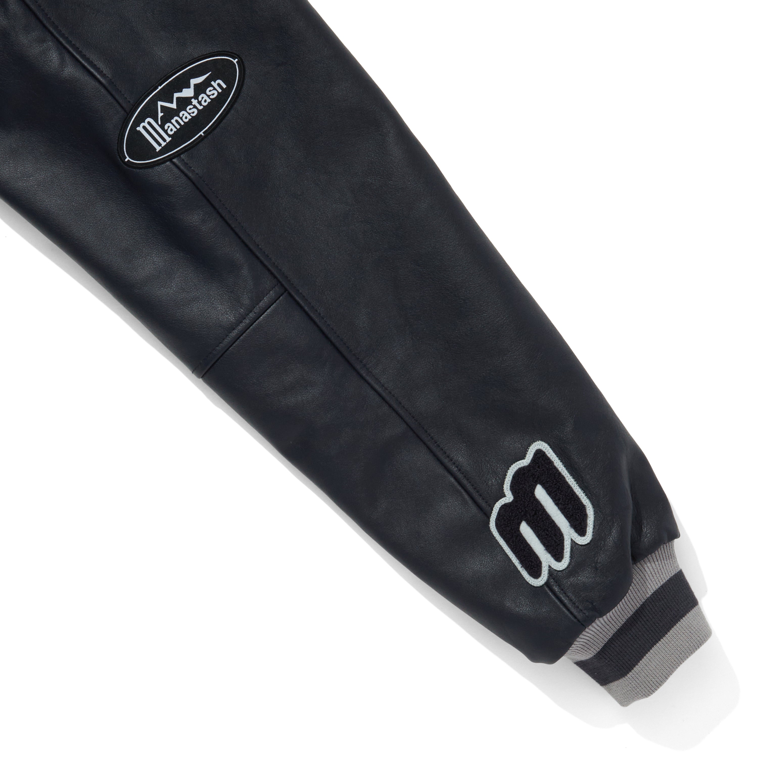 画像をギャラリービューアに読み込む, Billionire Boys Club X Manastash Leather Sleeve Varsity Jacket
