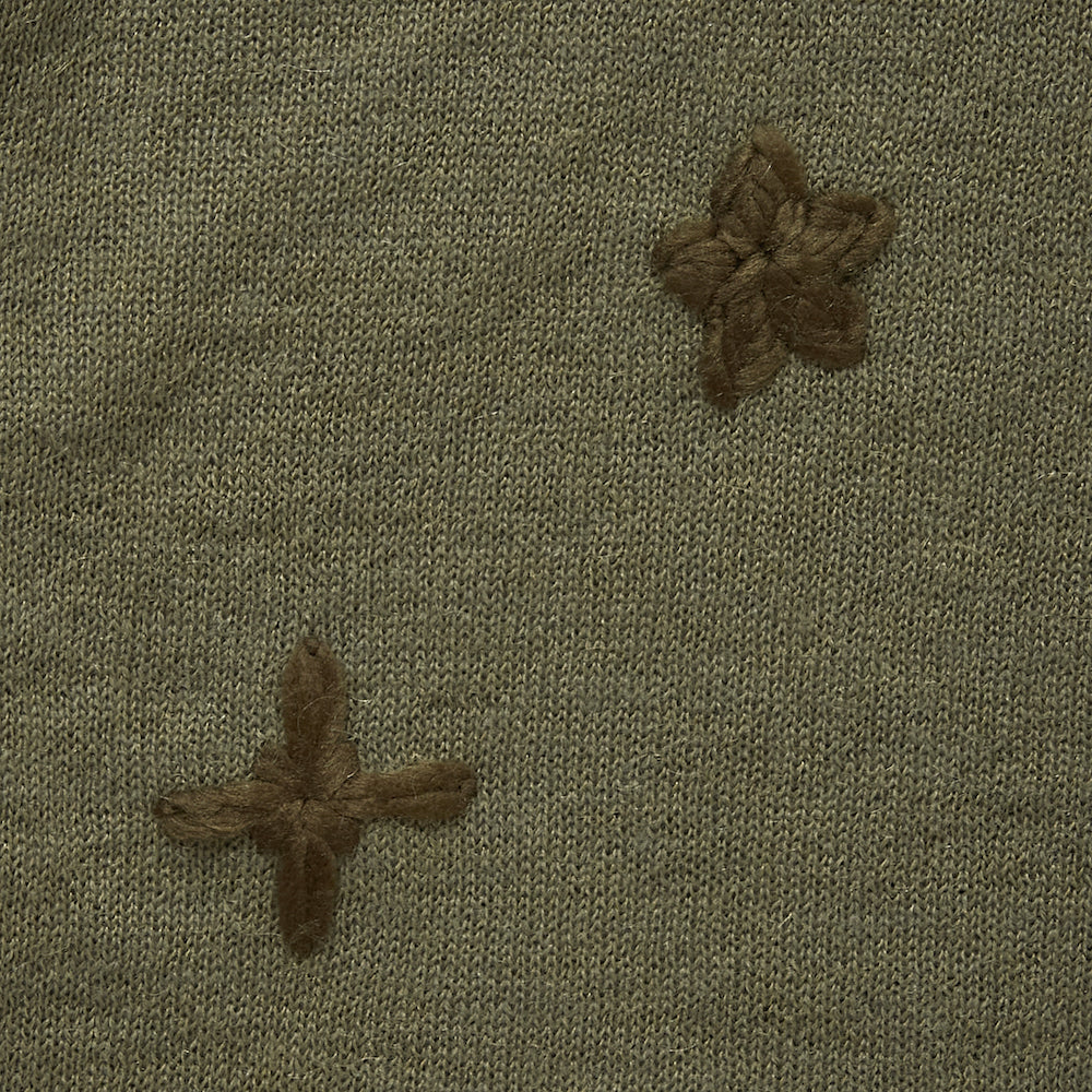 Load image into Gallery viewer, EMBROIDERED LOGO MOHAIR SWEATER STARFIELD
