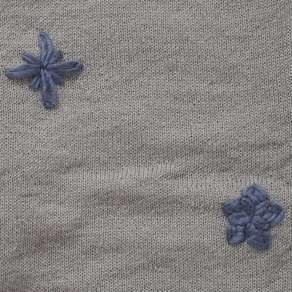 Load image into Gallery viewer, EMBROIDERED LOGO MOHAIR CARDIGAN STARFIELD
