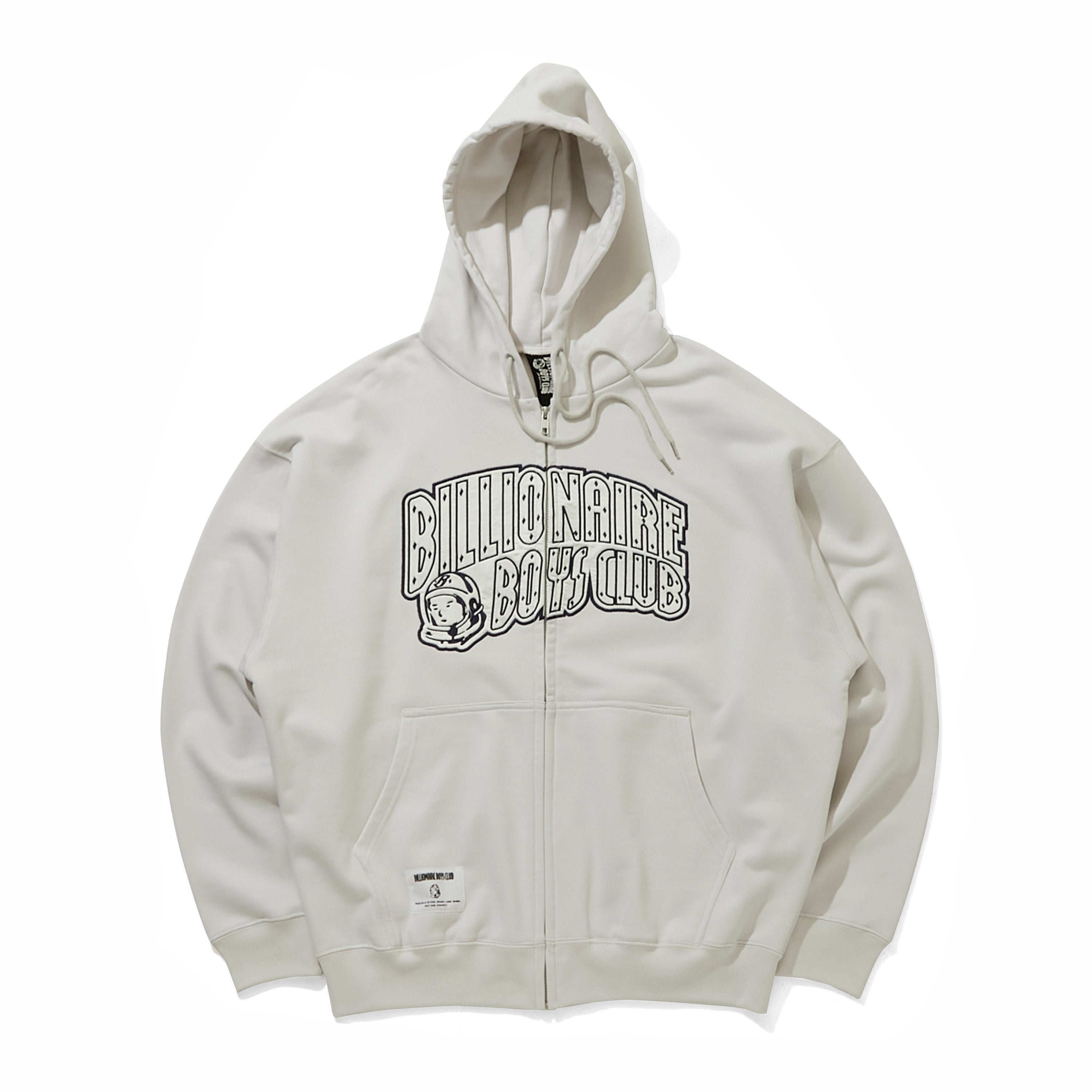 Load image into Gallery viewer, APPLIQUE LOGO ZIP UP HOODIE_ARCH LOGO
