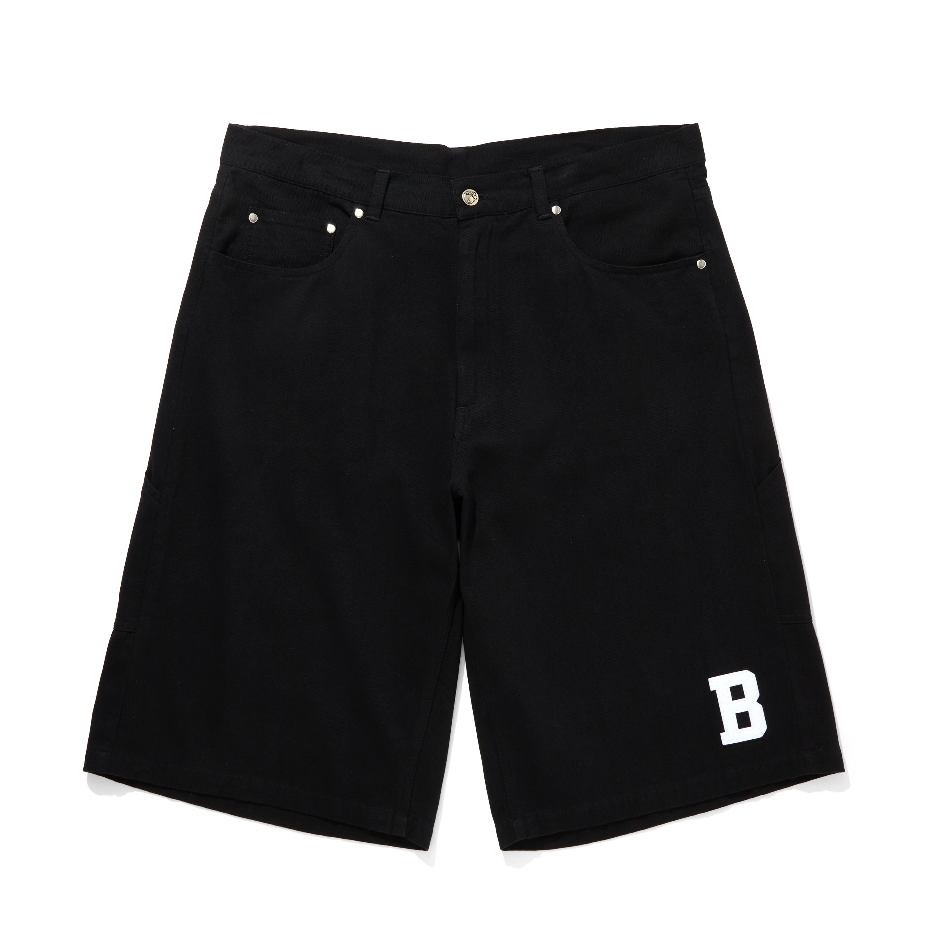 Load image into Gallery viewer, FELT LOGO WASHED COTTON BAGGY SHORTS
