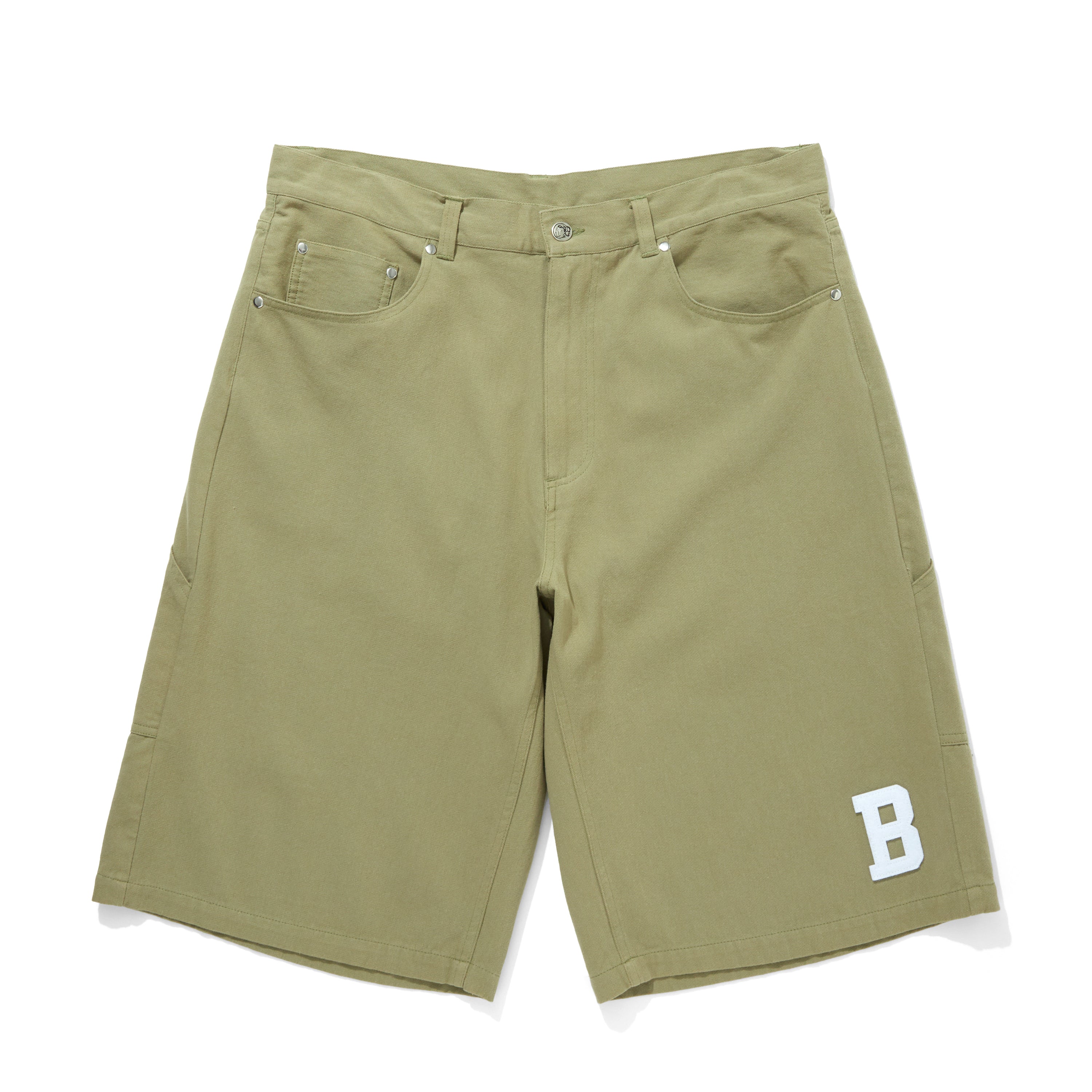 Load image into Gallery viewer, FELT LOGO WASHED COTTON BAGGY SHORTS
