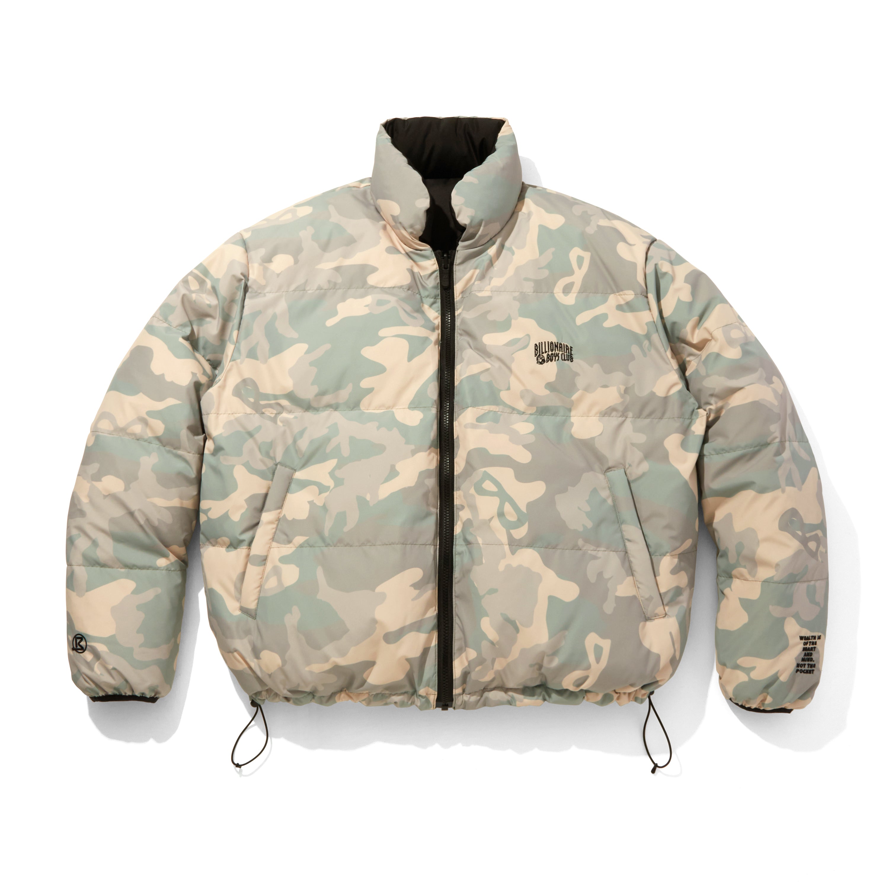 Load image into Gallery viewer, BILLIONAIRE BOYS CLUB x FIRST DOWN REVERSIBLE DOWN JACKET FUR/MICROFT®/CAMOUFLAGE
